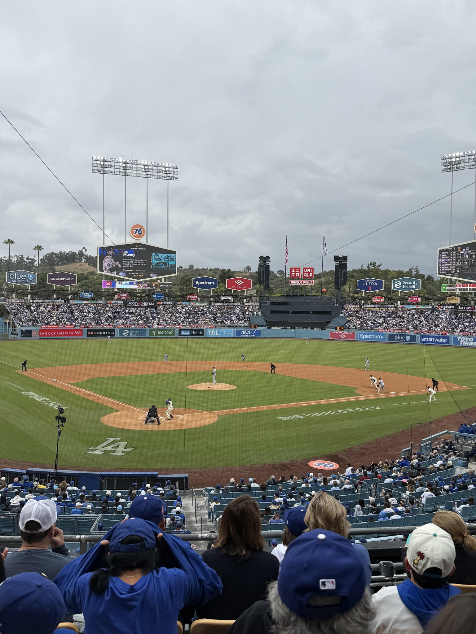 Real Fan View taken from Section 108 LG at UNIQLO Field at Dodger Stadium by Erika F