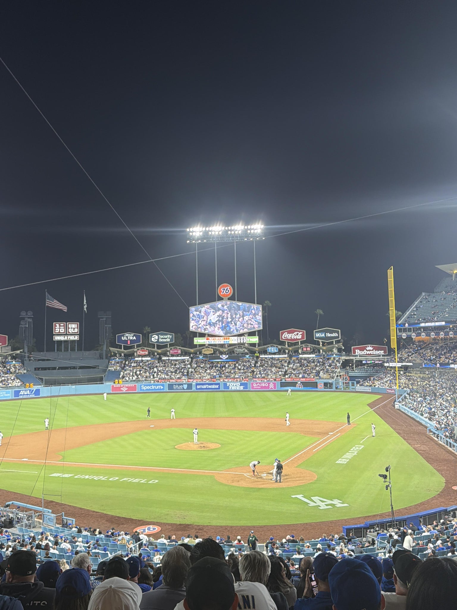 Real Fan View taken from Section 111 LG at UNIQLO Field at Dodger Stadium by Philip R
