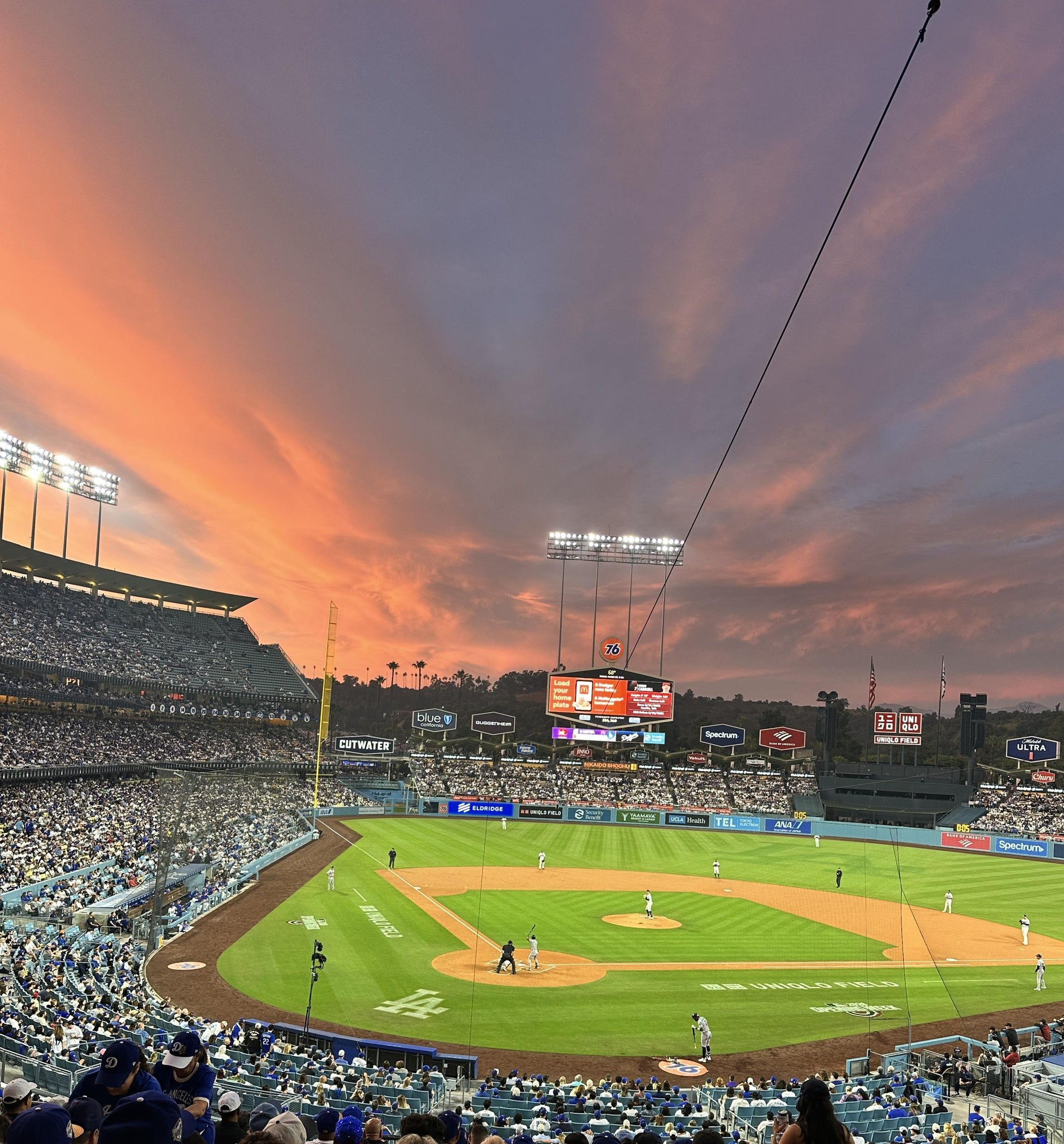 Real Fan View taken from Section 112 LG at UNIQLO Field at Dodger Stadium by Michael  F