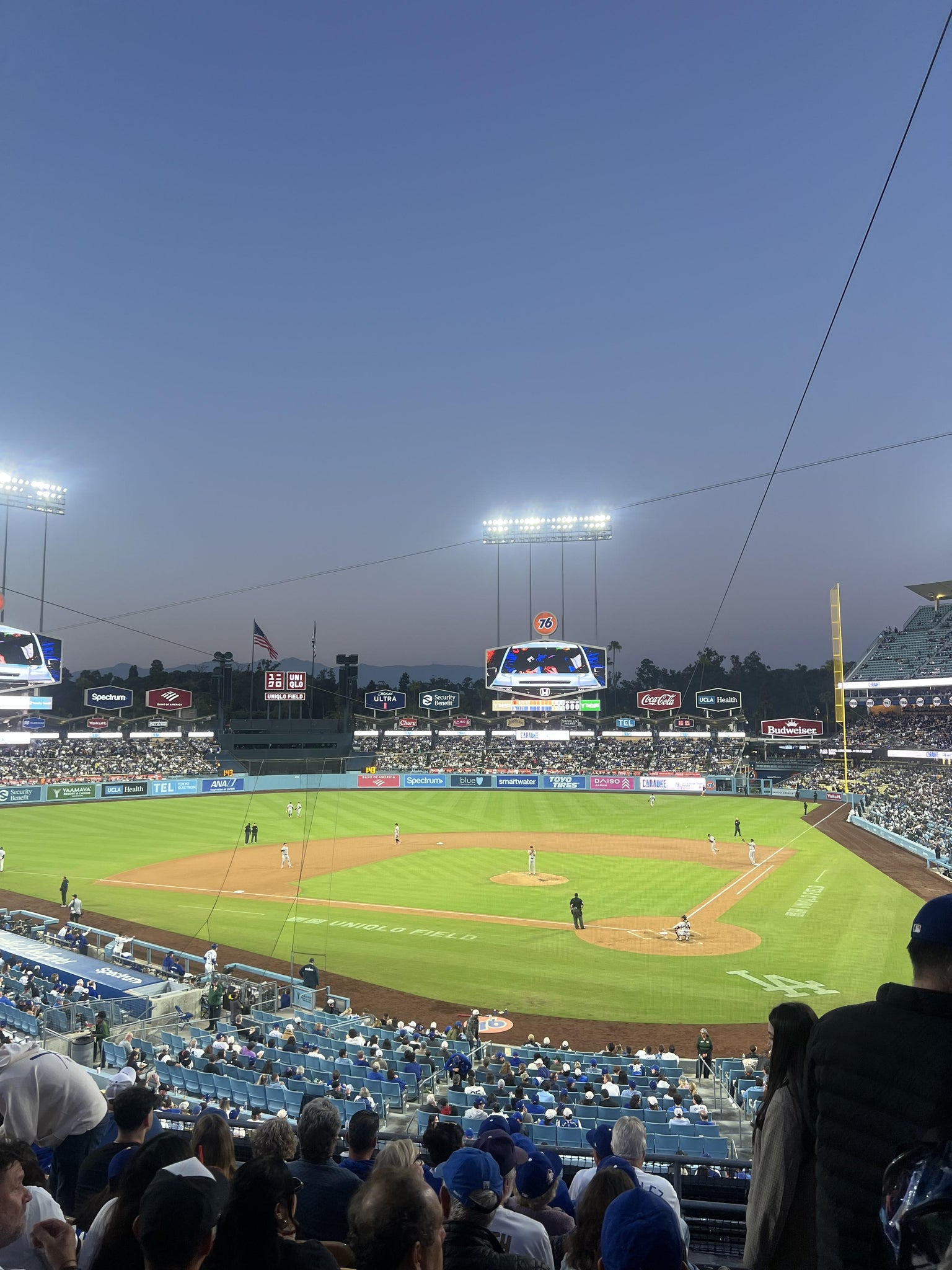 Real Fan View taken from Section 113 LG at UNIQLO Field at Dodger Stadium by Justin S
