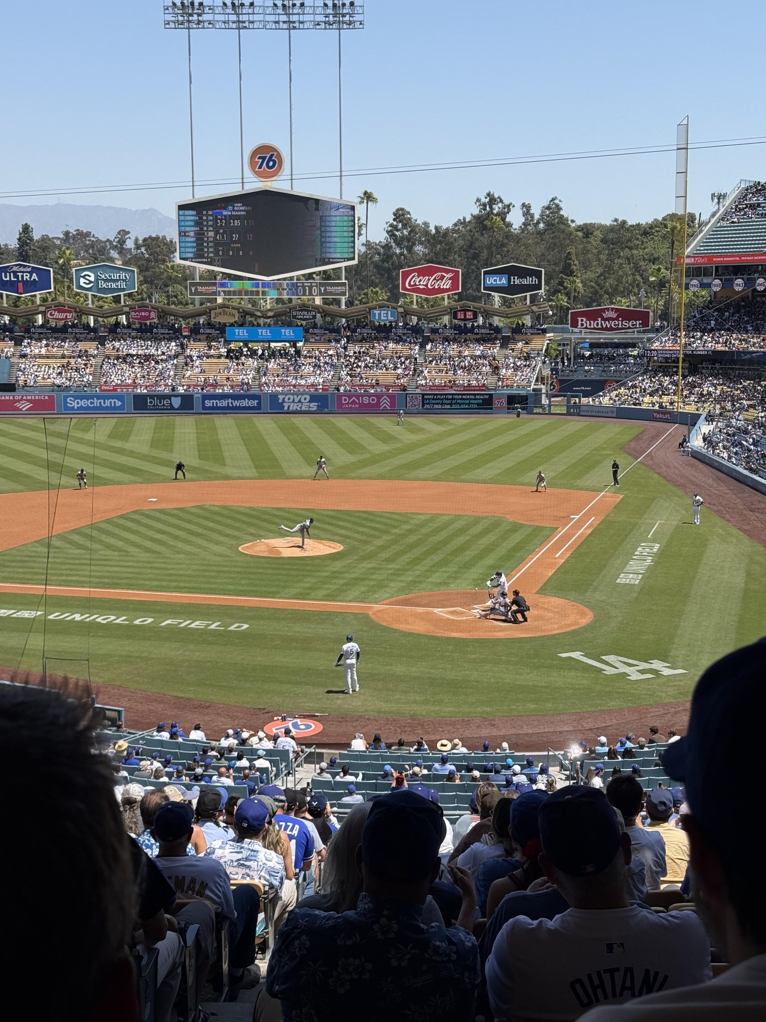 Real Fan View taken from Section 113 LG at UNIQLO Field at Dodger Stadium by Kristopher  T
