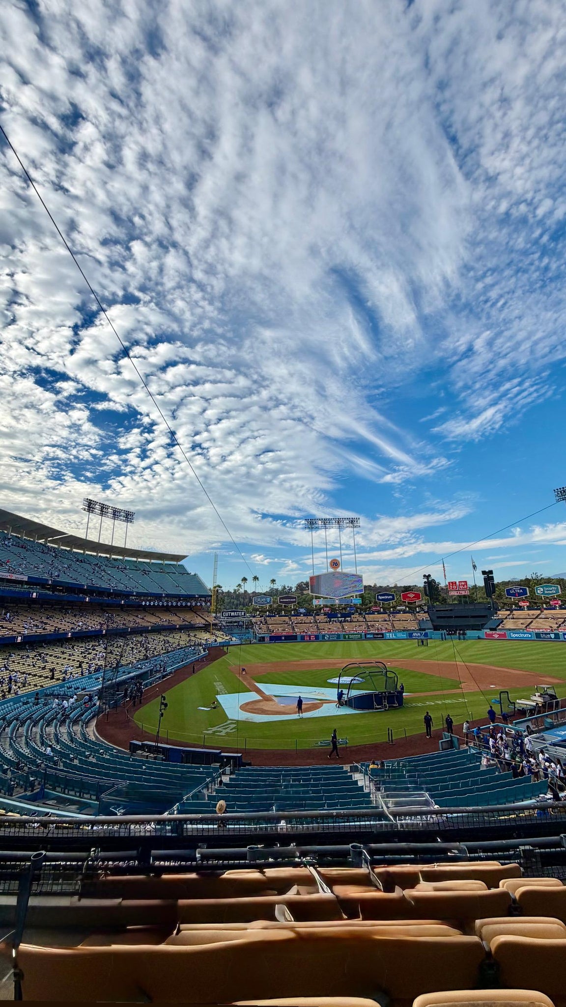 Real Fan View taken from Section 114 LG at UNIQLO Field at Dodger Stadium by Corlyn S