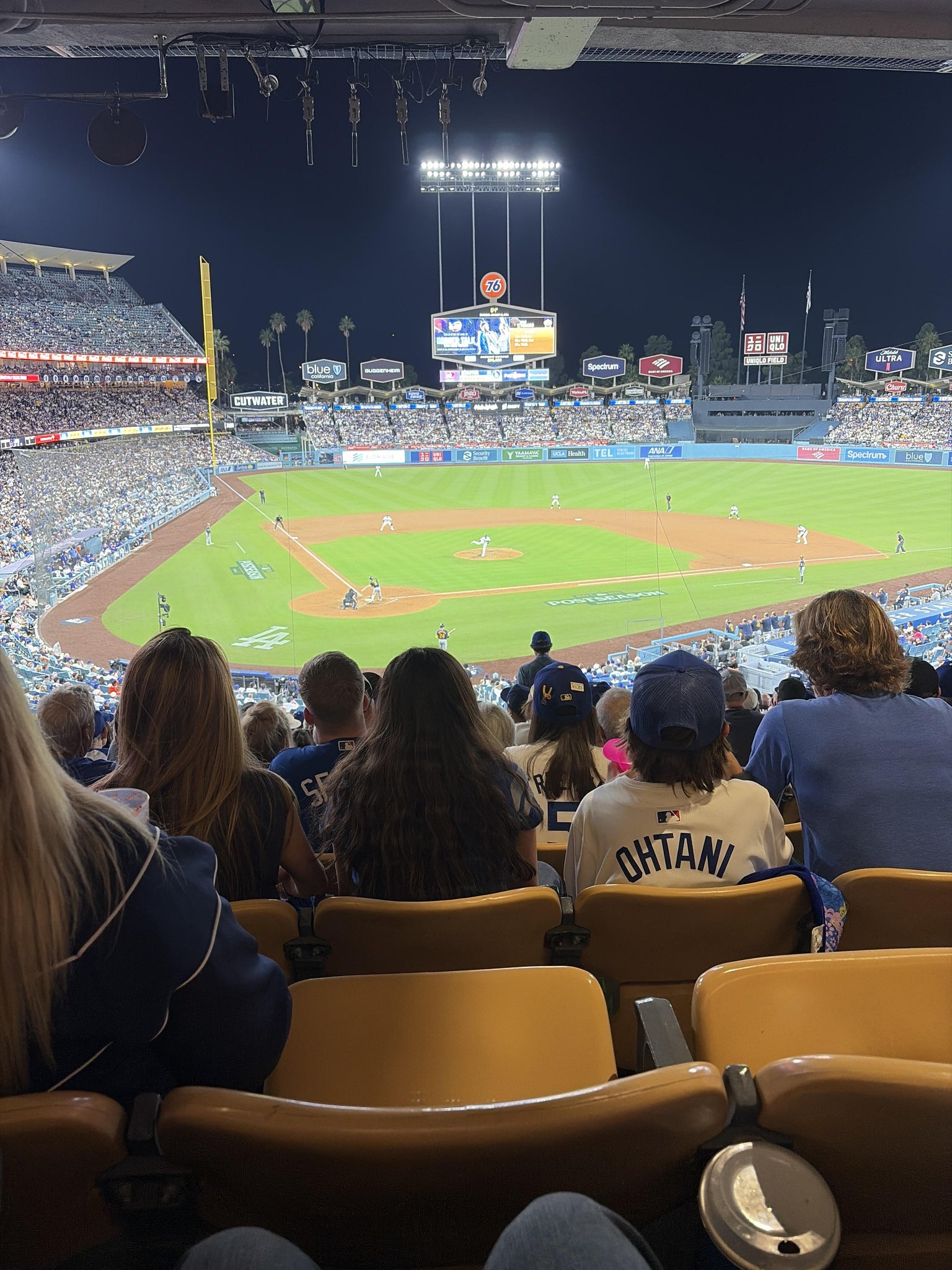 Real Fan View taken from Section 114 LG at UNIQLO Field at Dodger Stadium by Camila S