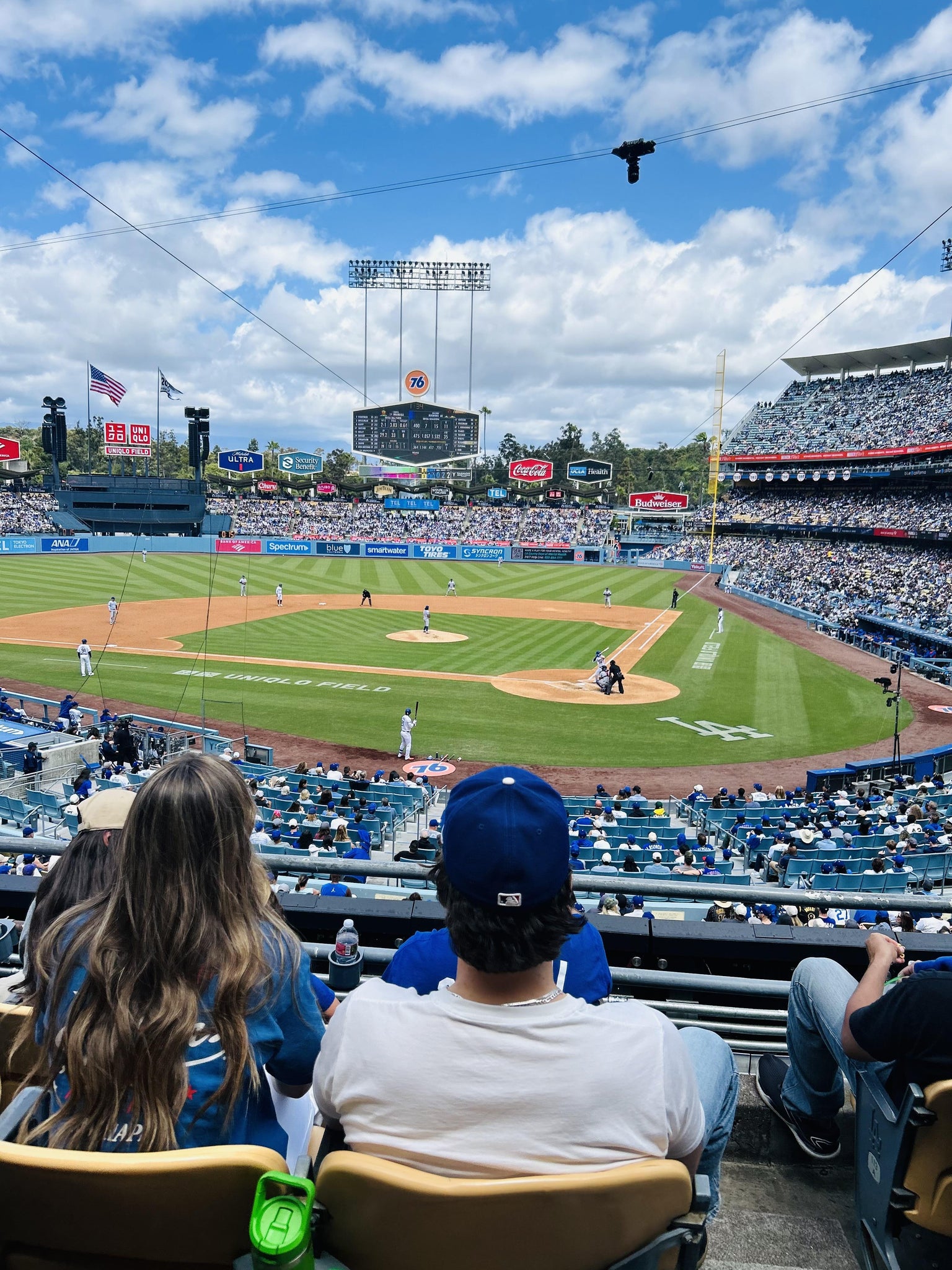 Real Fan View taken from Section 115 LG at UNIQLO Field at Dodger Stadium by Kristin M