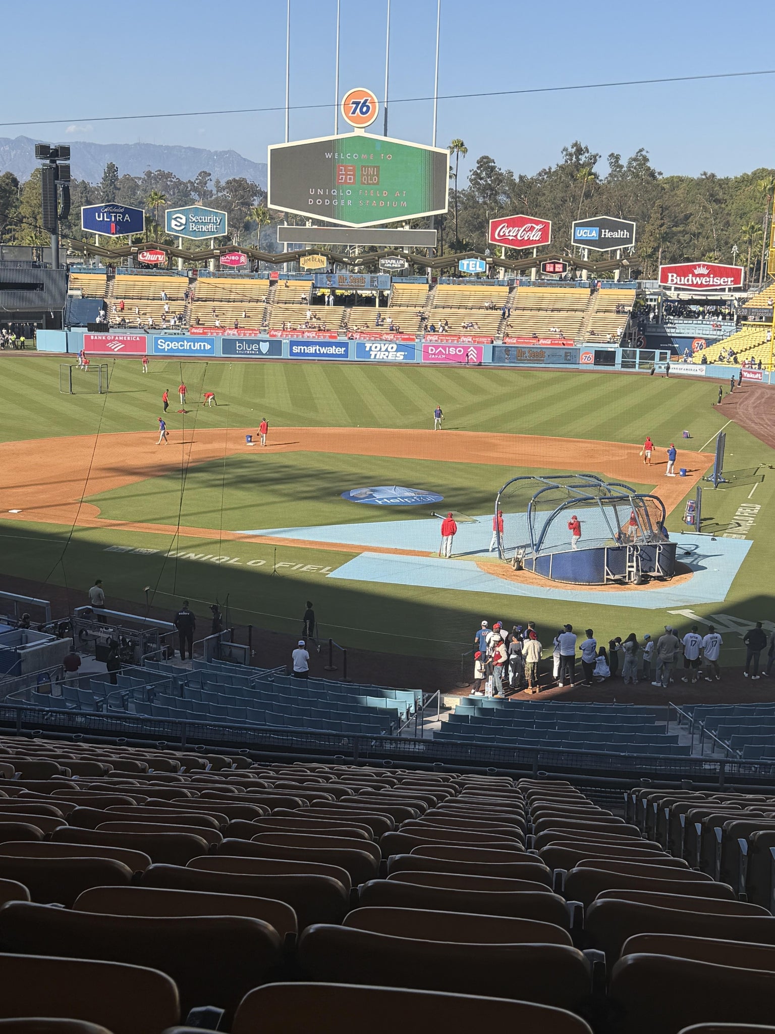 Real Fan View taken from Section 115 LG at UNIQLO Field at Dodger Stadium by Deyber G