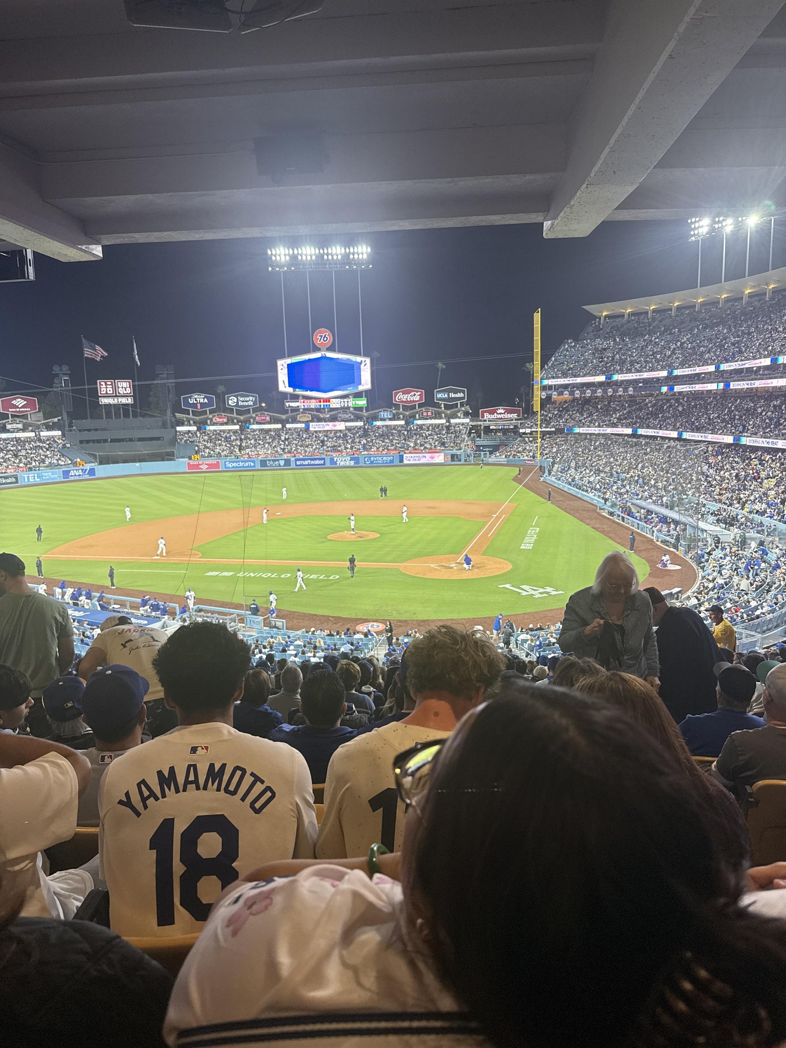 Real Fan View taken from Section 115 LG at UNIQLO Field at Dodger Stadium by Steve E
