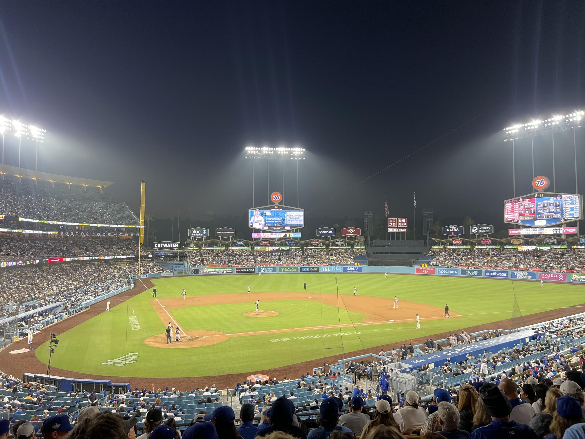 Real Fan View taken from Section 116 LG at UNIQLO Field at Dodger Stadium by Ian L