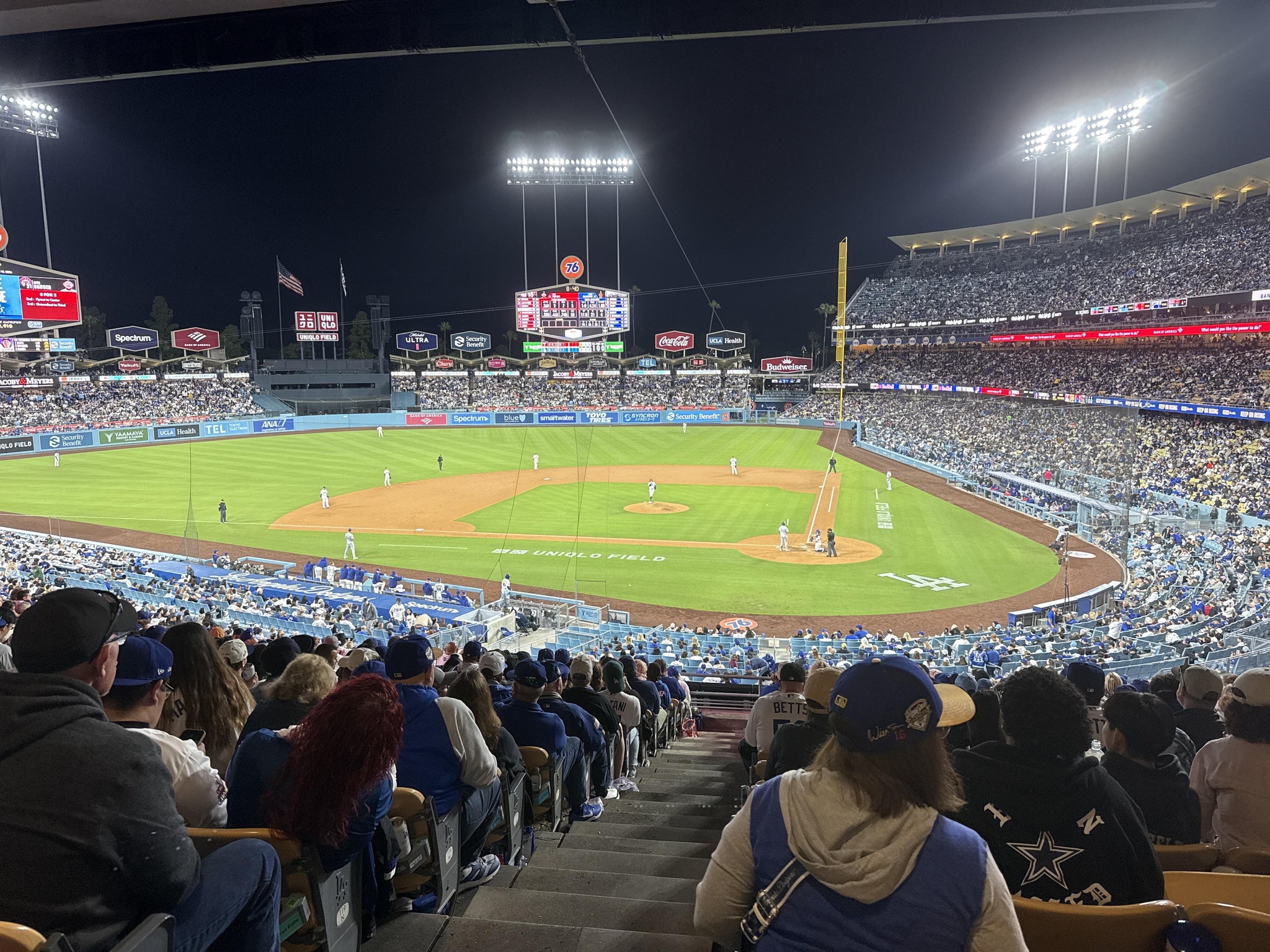 Real Fan View taken from Section 117 LG at UNIQLO Field at Dodger Stadium by Siamack S