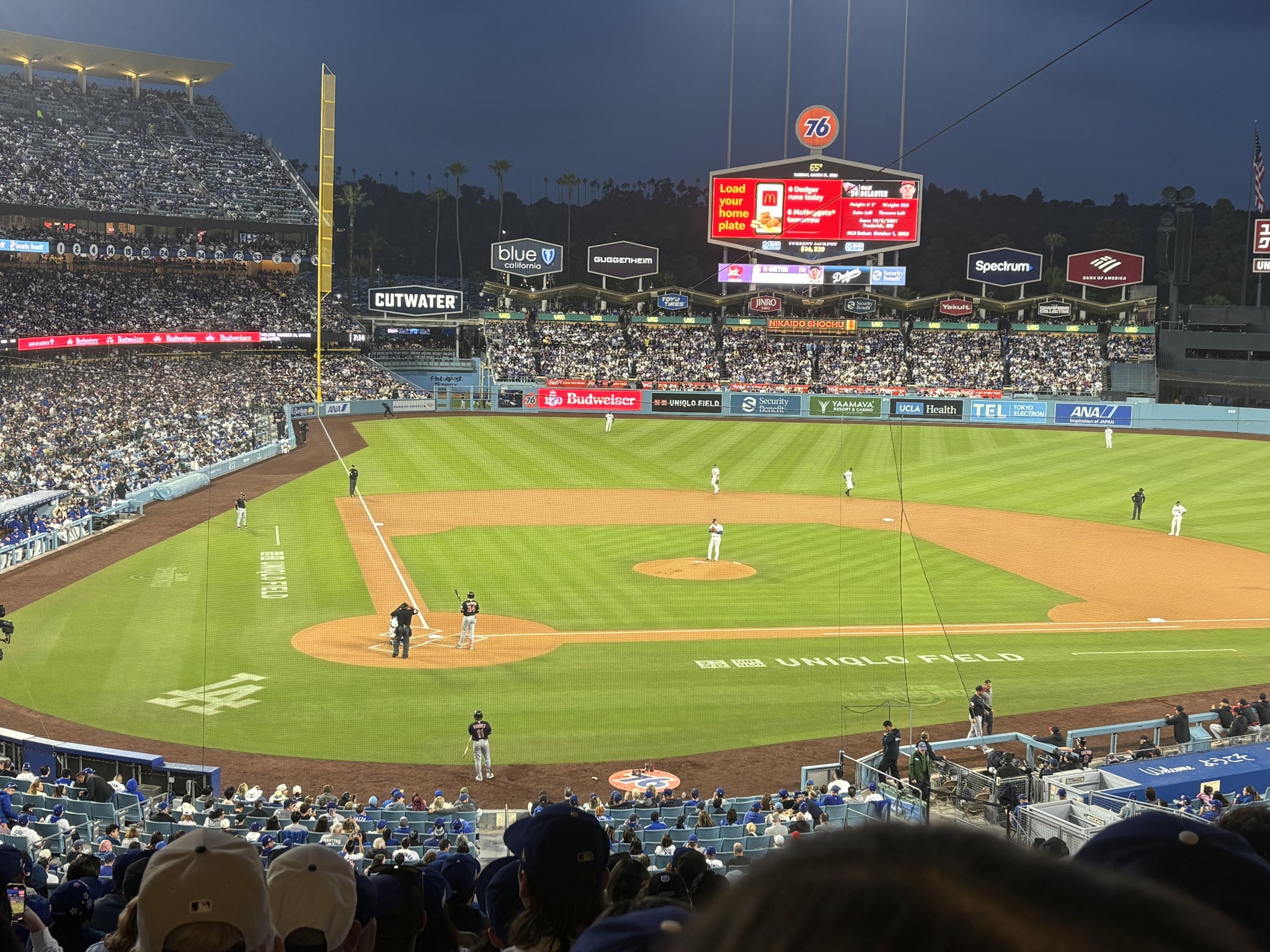 Real Fan View taken from Section 118 LG at UNIQLO Field at Dodger Stadium by Christen D
