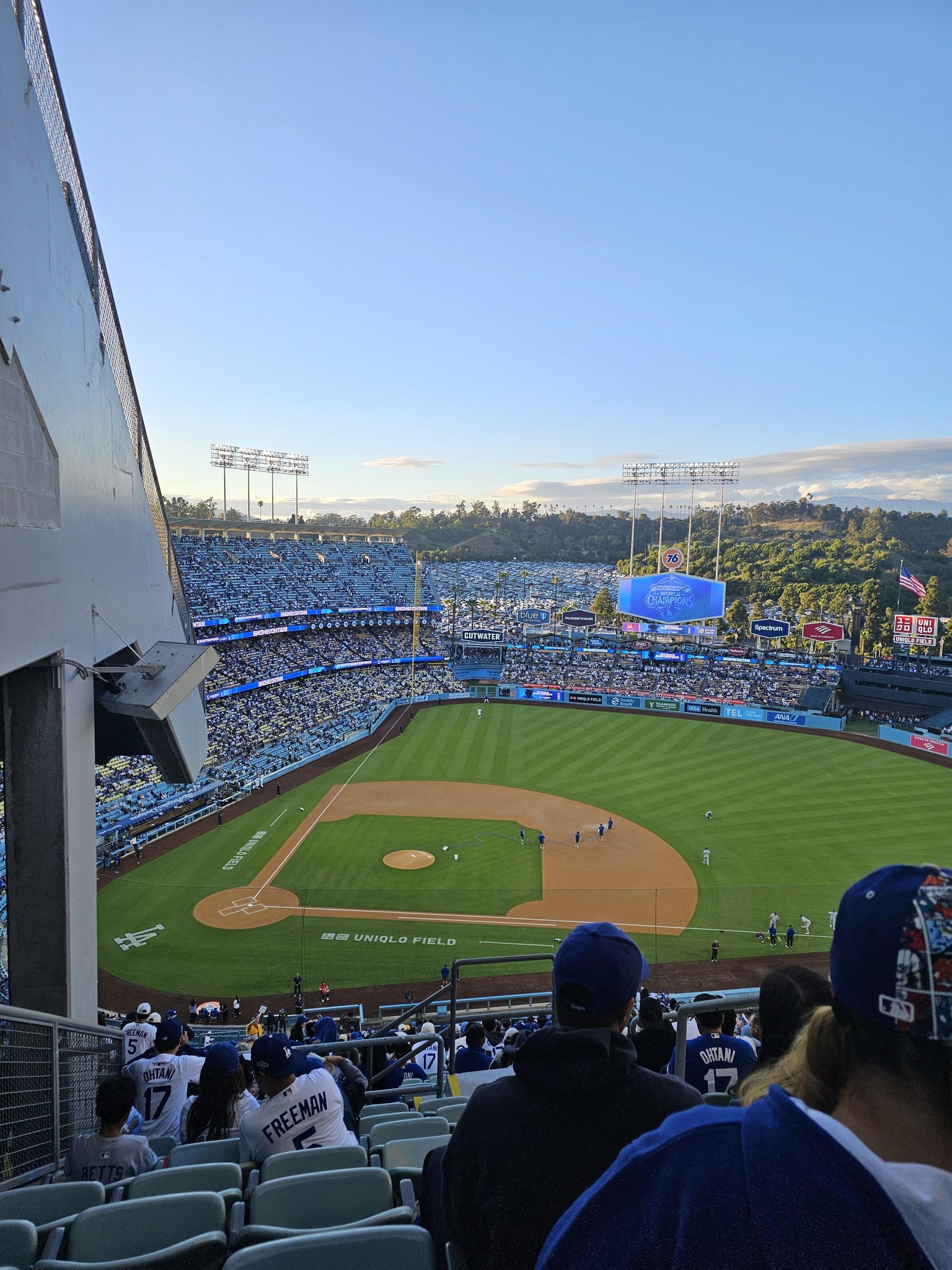 Real Fan View taken from Section 12 RS at UNIQLO Field at Dodger Stadium by Victor Z