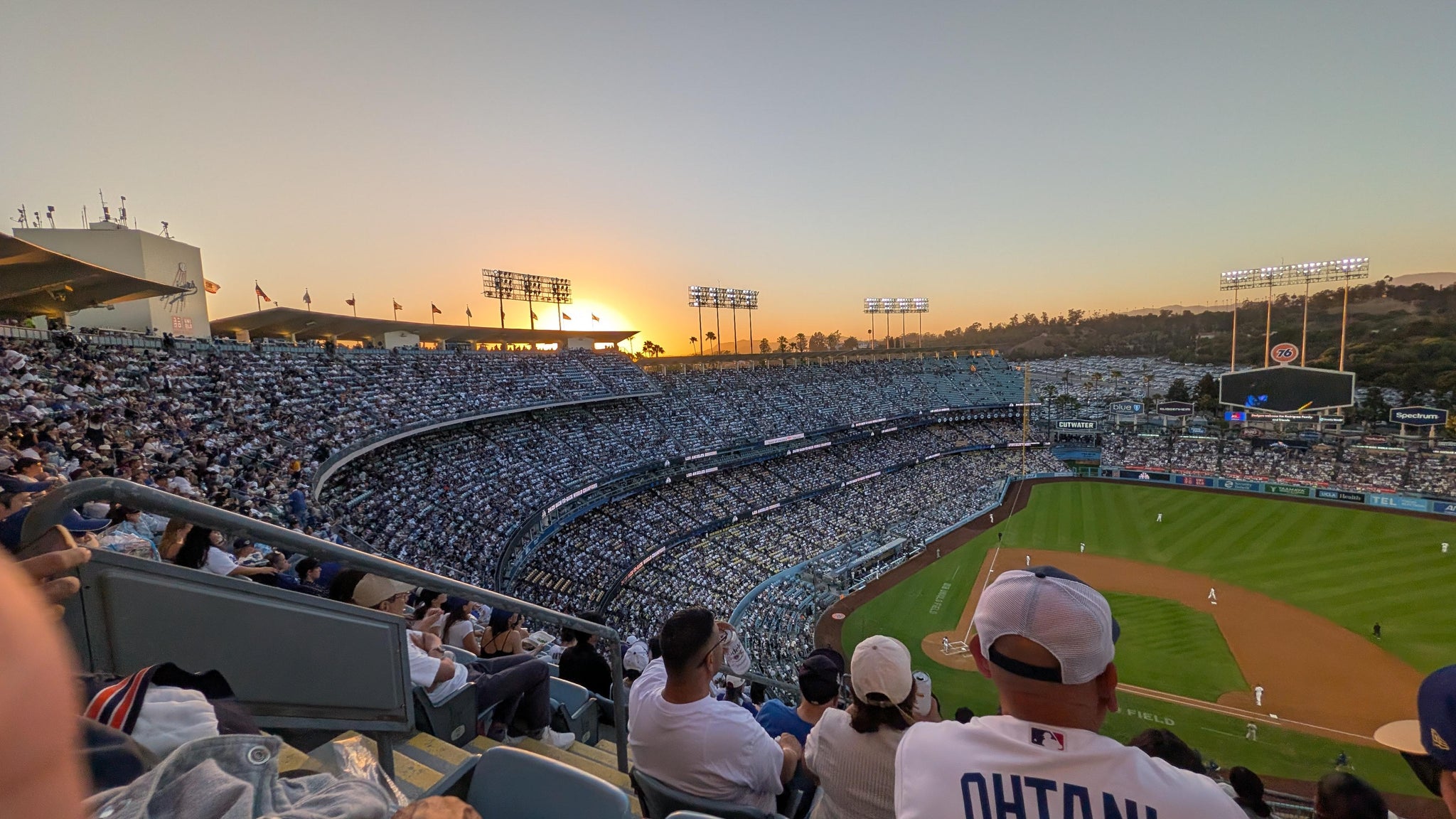 Real Fan View taken from Section 12 TD at UNIQLO Field at Dodger Stadium by R a V