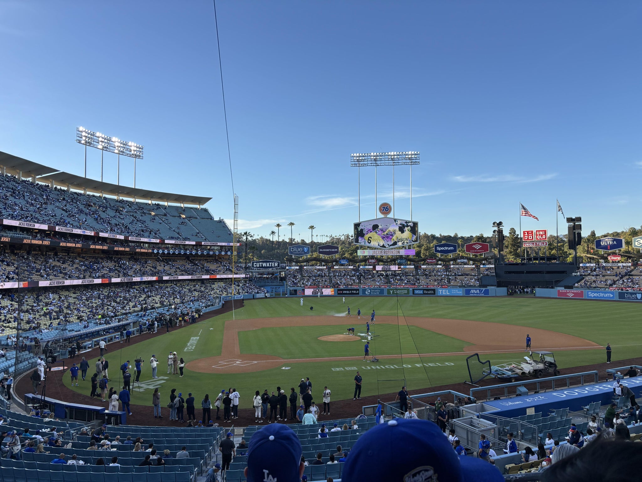 Real Fan View taken from Section 120 LG at UNIQLO Field at Dodger Stadium by Michael B