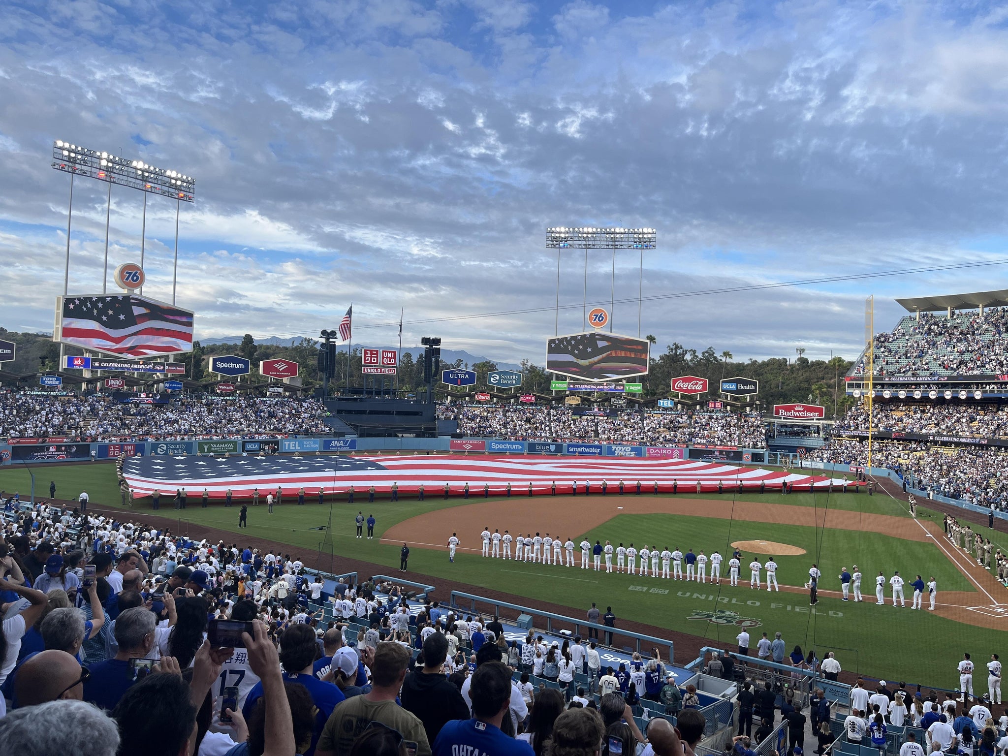 Real Fan View taken from Section 123 LG at UNIQLO Field at Dodger Stadium by Jeffrey T