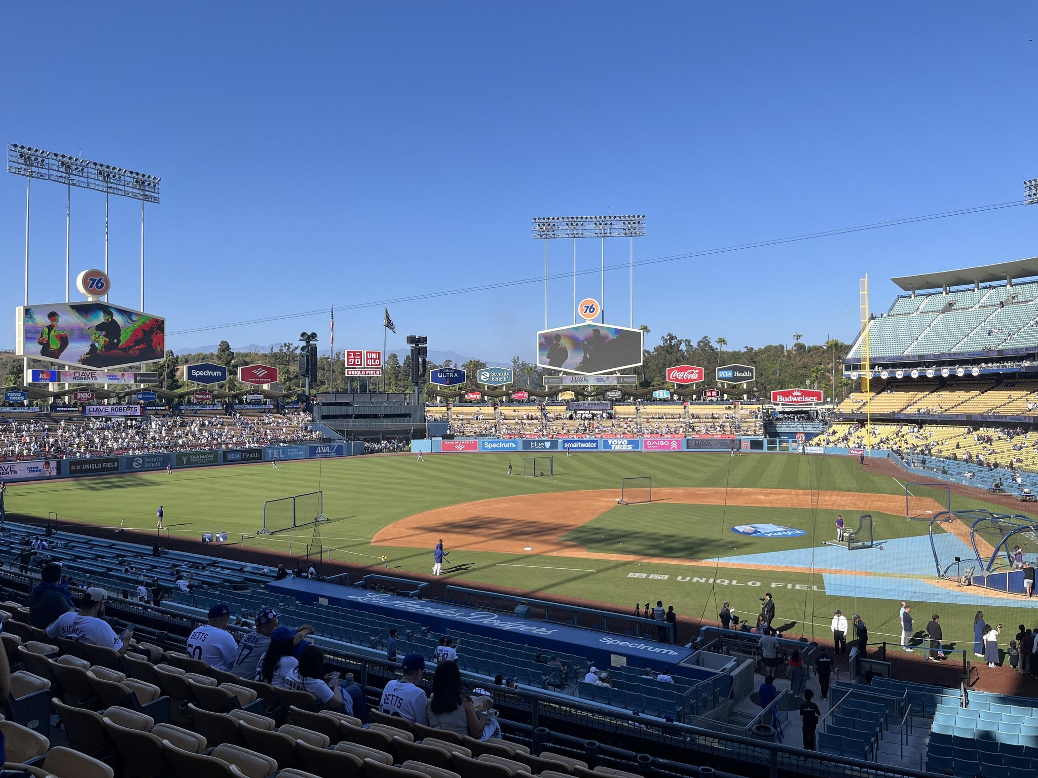 Real Fan View taken from Section 123 LG at UNIQLO Field at Dodger Stadium by Jeffrey T