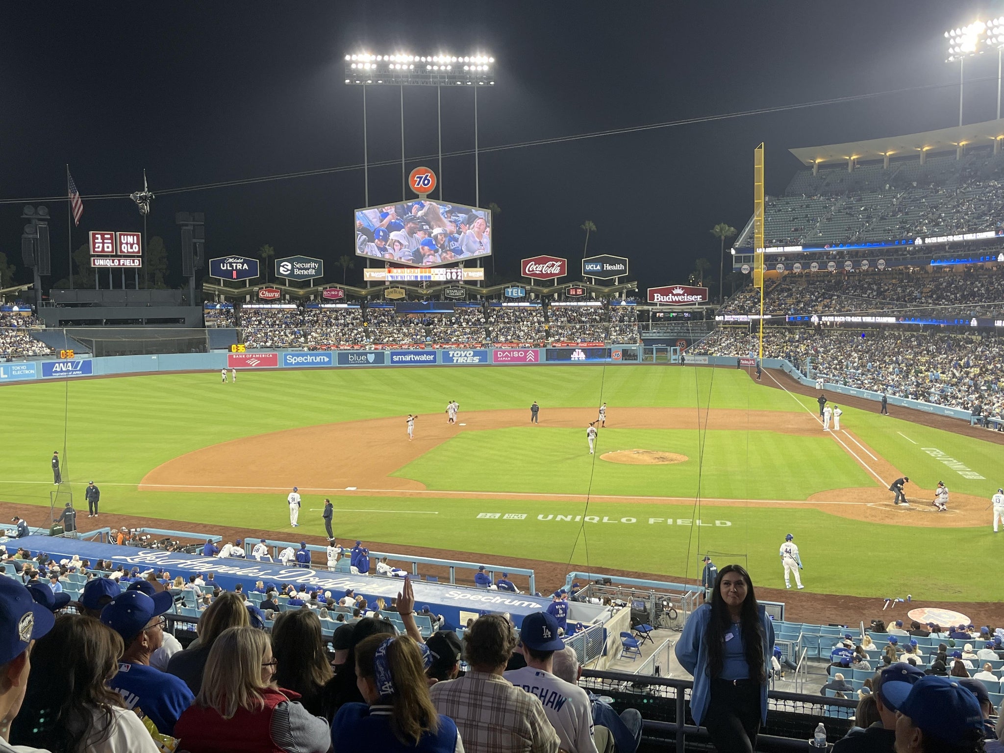 Real Fan View taken from Section 123 LG at UNIQLO Field at Dodger Stadium by Jeffrey T