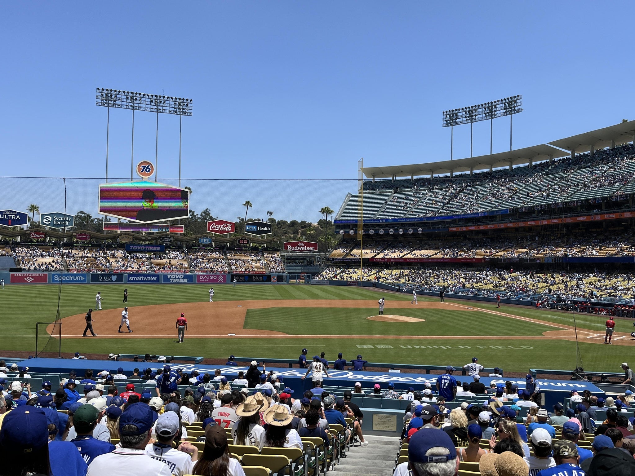 Real Fan View taken from Section 123 LG at UNIQLO Field at Dodger Stadium by Jeffrey T