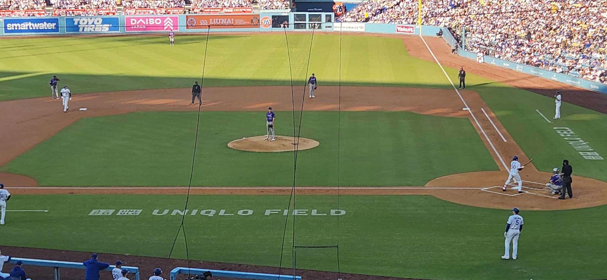 Real Fan View taken from Section 123 LG at UNIQLO Field at Dodger Stadium by Russell S