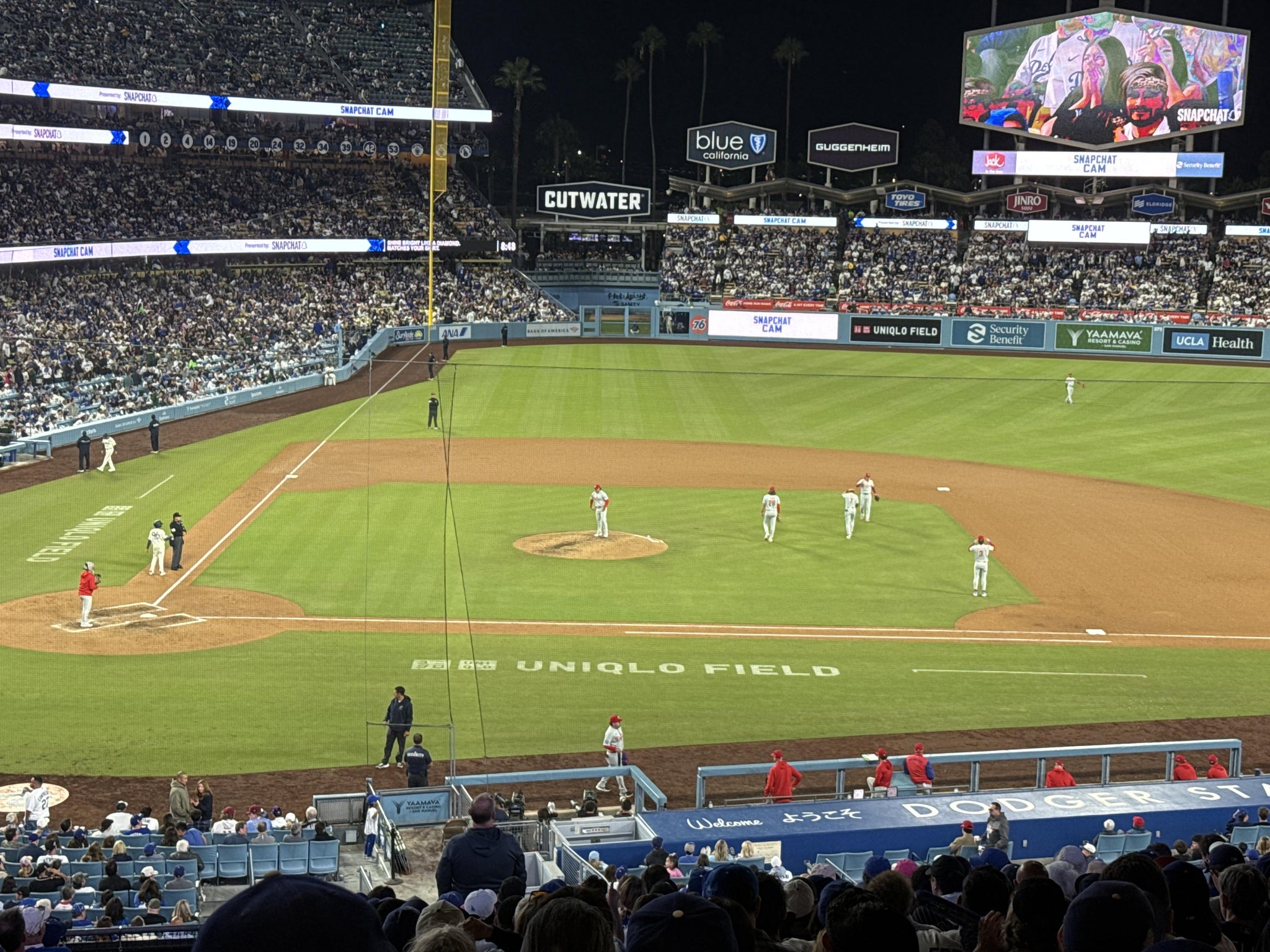 Real Fan View taken from Section 126 LG at UNIQLO Field at Dodger Stadium by James T