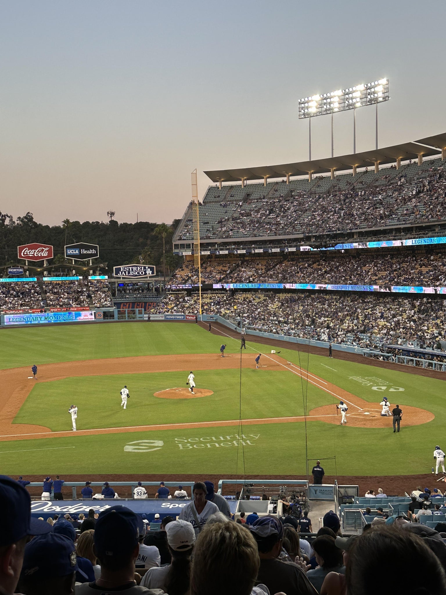 Real Fan View taken from Section 127 LG at UNIQLO Field at Dodger Stadium by Susan A