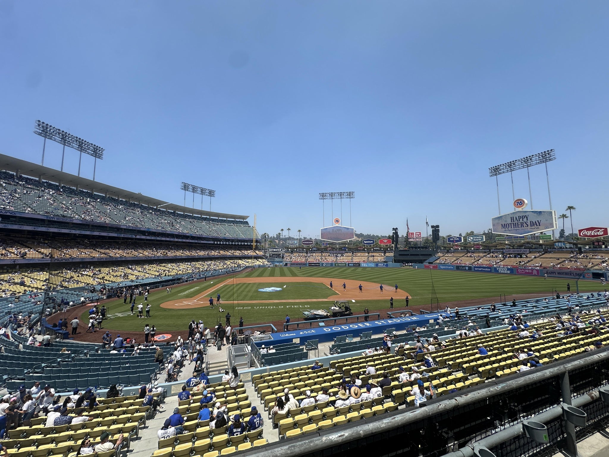 Real Fan View taken from Section 128 LG at UNIQLO Field at Dodger Stadium by Robert D