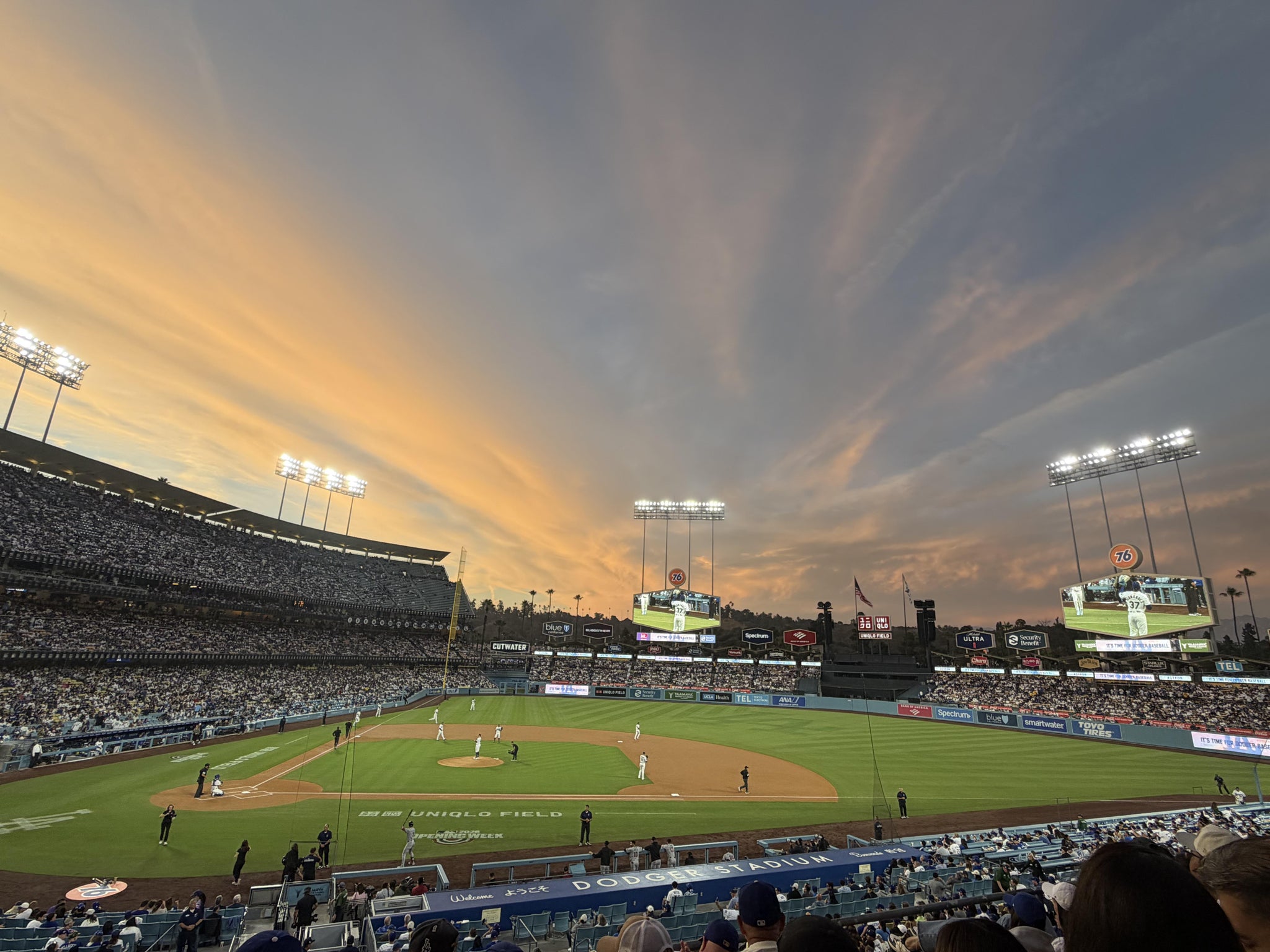 Real Fan View taken from Section 128 LG at UNIQLO Field at Dodger Stadium by Yoichiro K