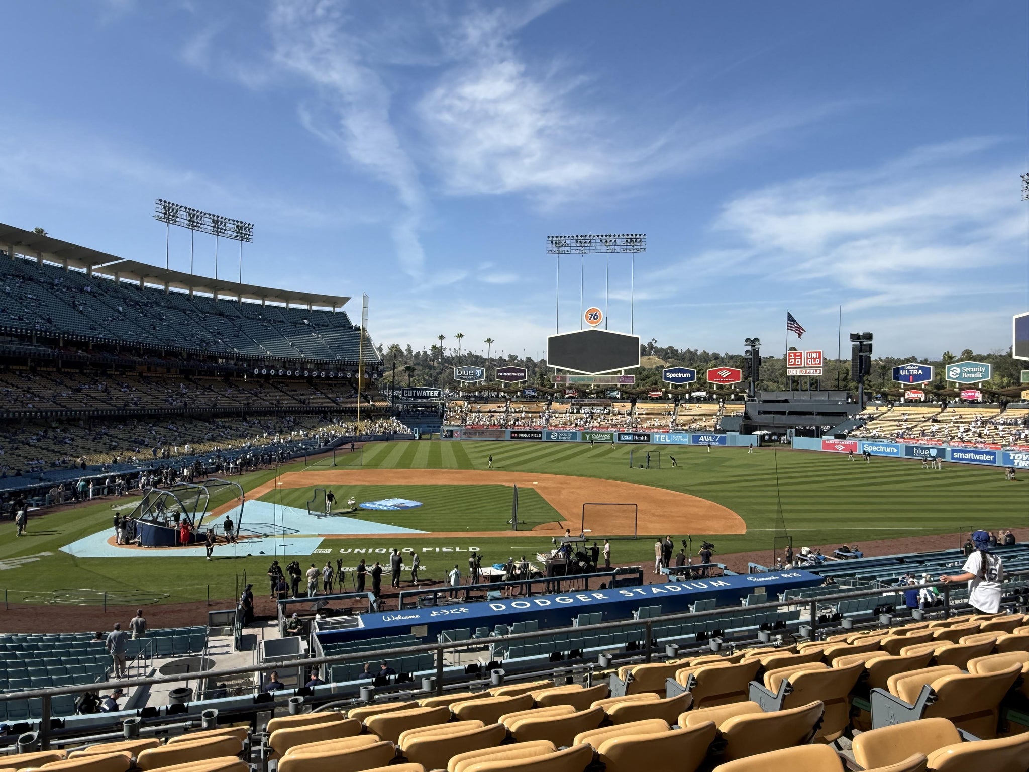 Real Fan View taken from Section 128 LG at UNIQLO Field at Dodger Stadium by Aida C