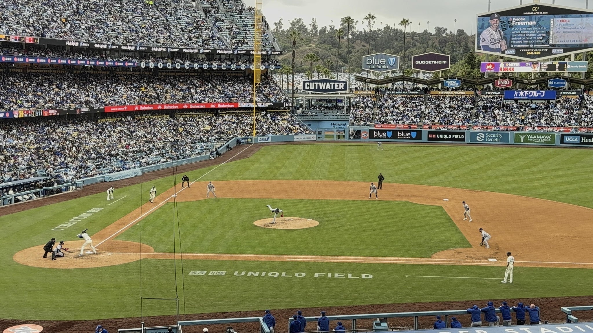Real Fan View taken from Section 128 LG at UNIQLO Field at Dodger Stadium by Mary A