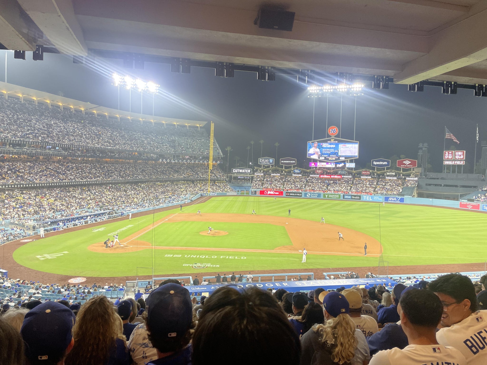 Real Fan View taken from Section 128 LG at UNIQLO Field at Dodger Stadium by Roy Q