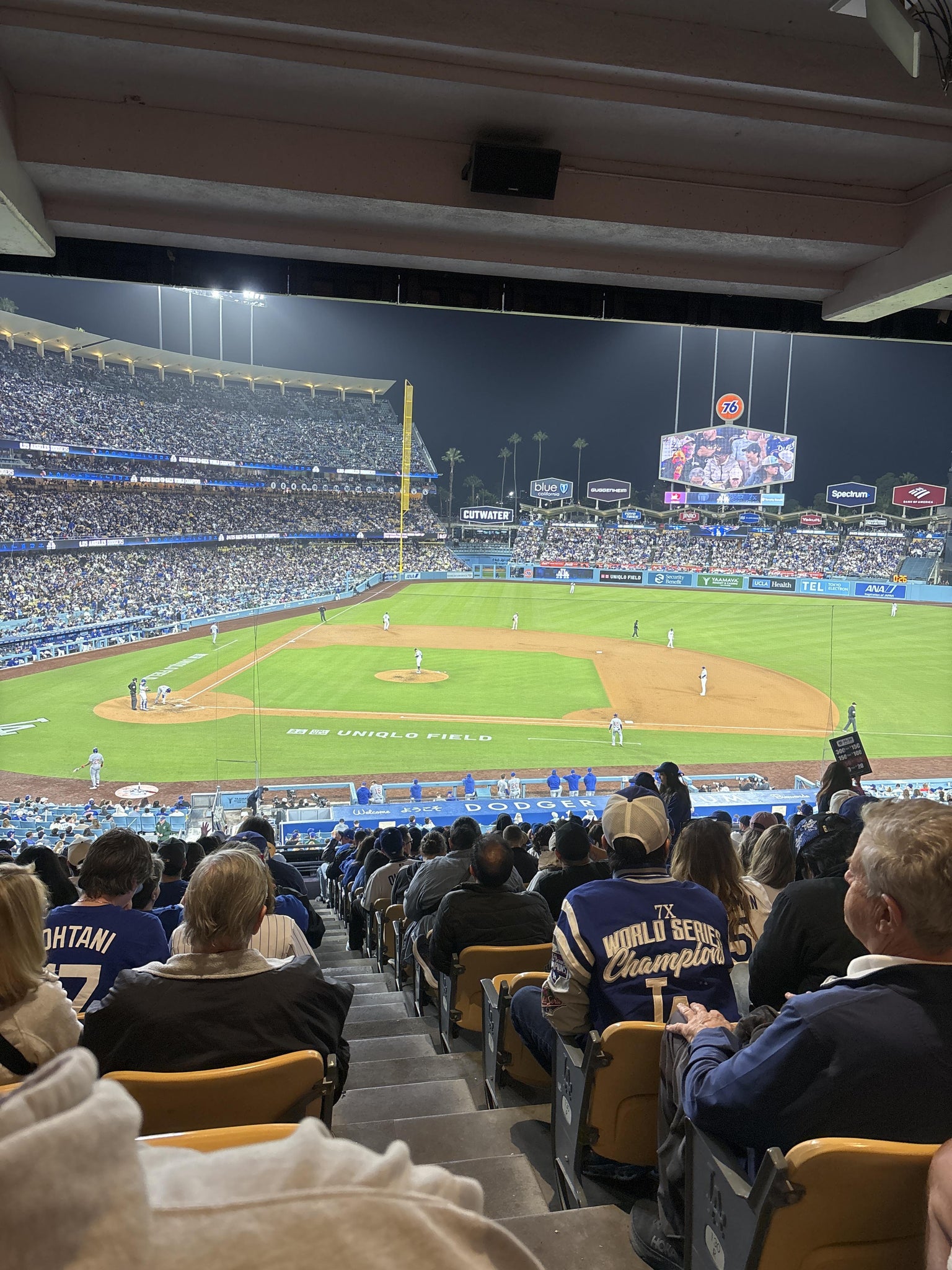 Real Fan View taken from Section 128 LG at UNIQLO Field at Dodger Stadium by Jasmin S