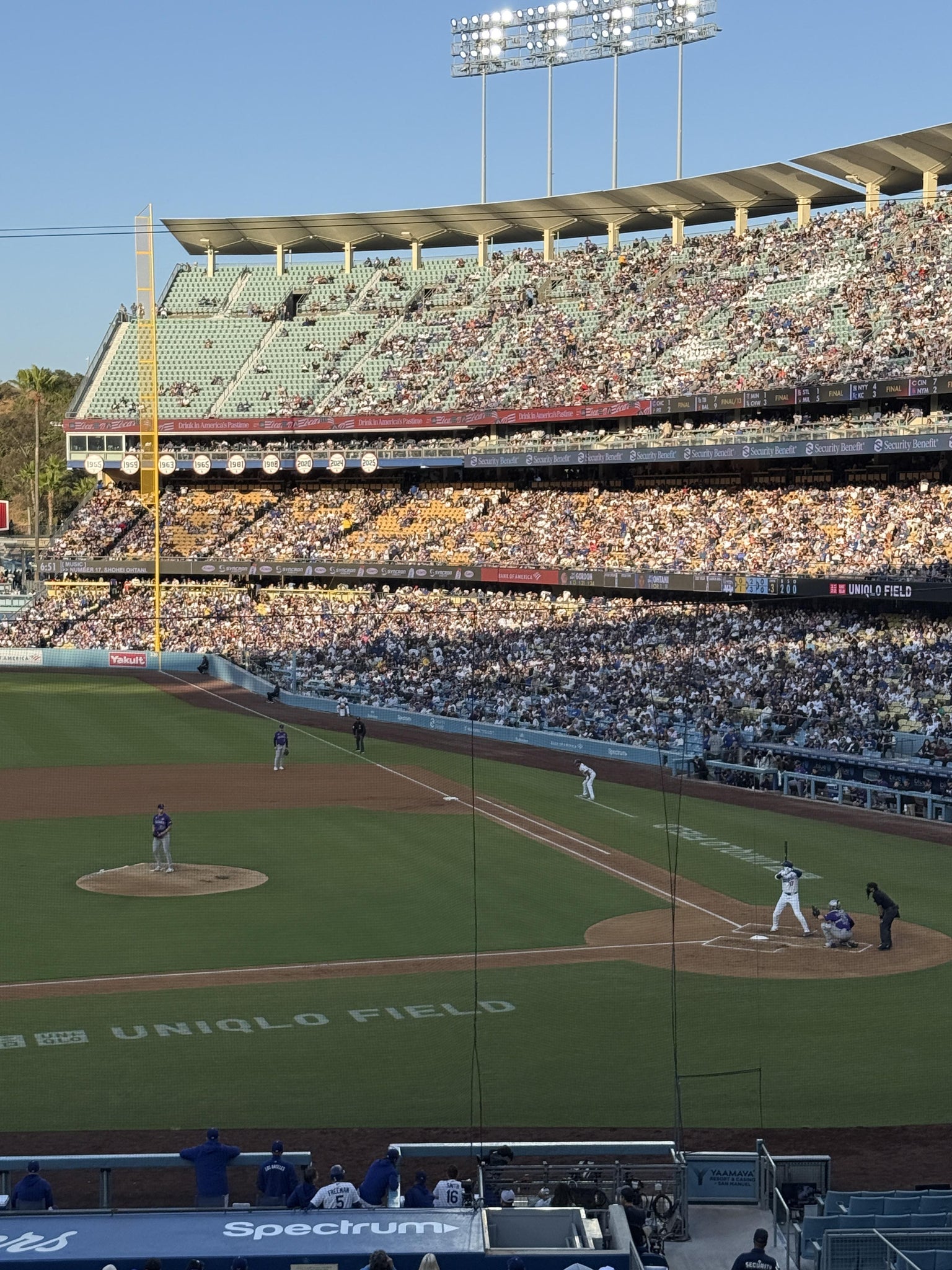 Real Fan View taken from Section 129 LG at UNIQLO Field at Dodger Stadium by Gerardo O