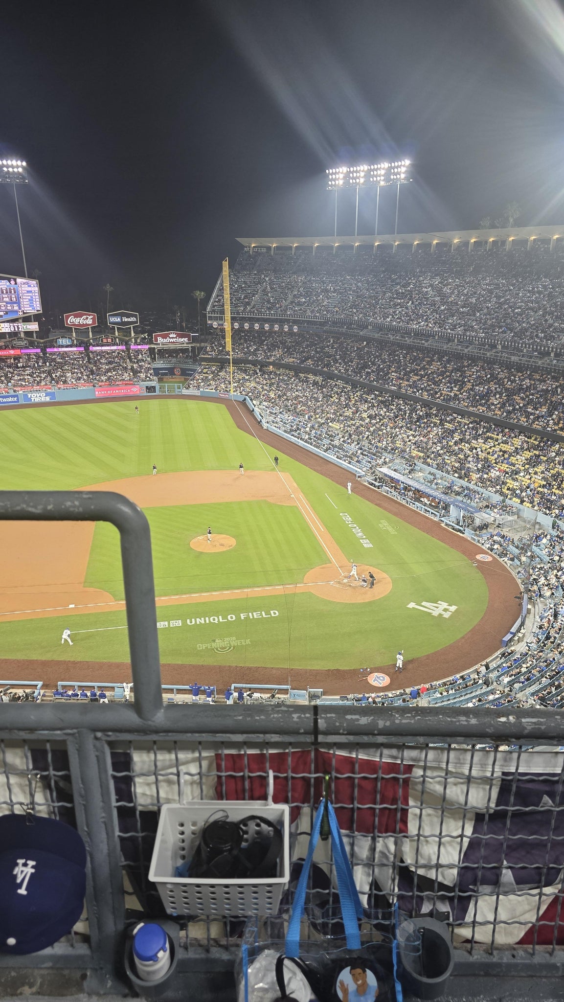 Real Fan View taken from Section 13 TD at UNIQLO Field at Dodger Stadium by Erick M