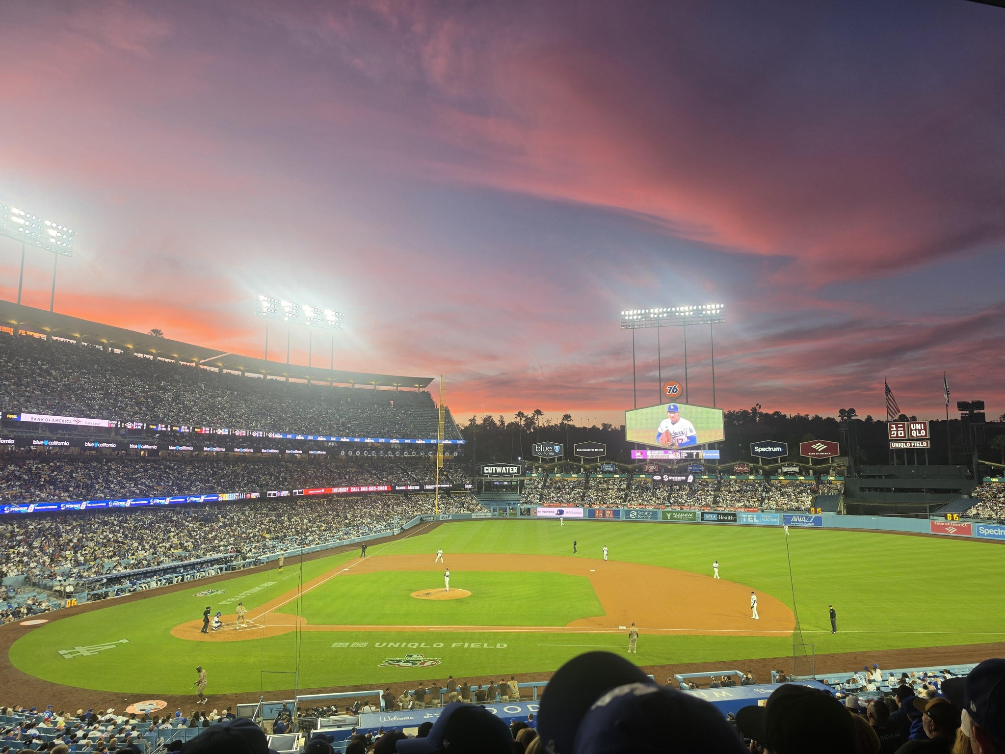 Real Fan View taken from Section 130 LG at UNIQLO Field at Dodger Stadium by Jacqueline Z