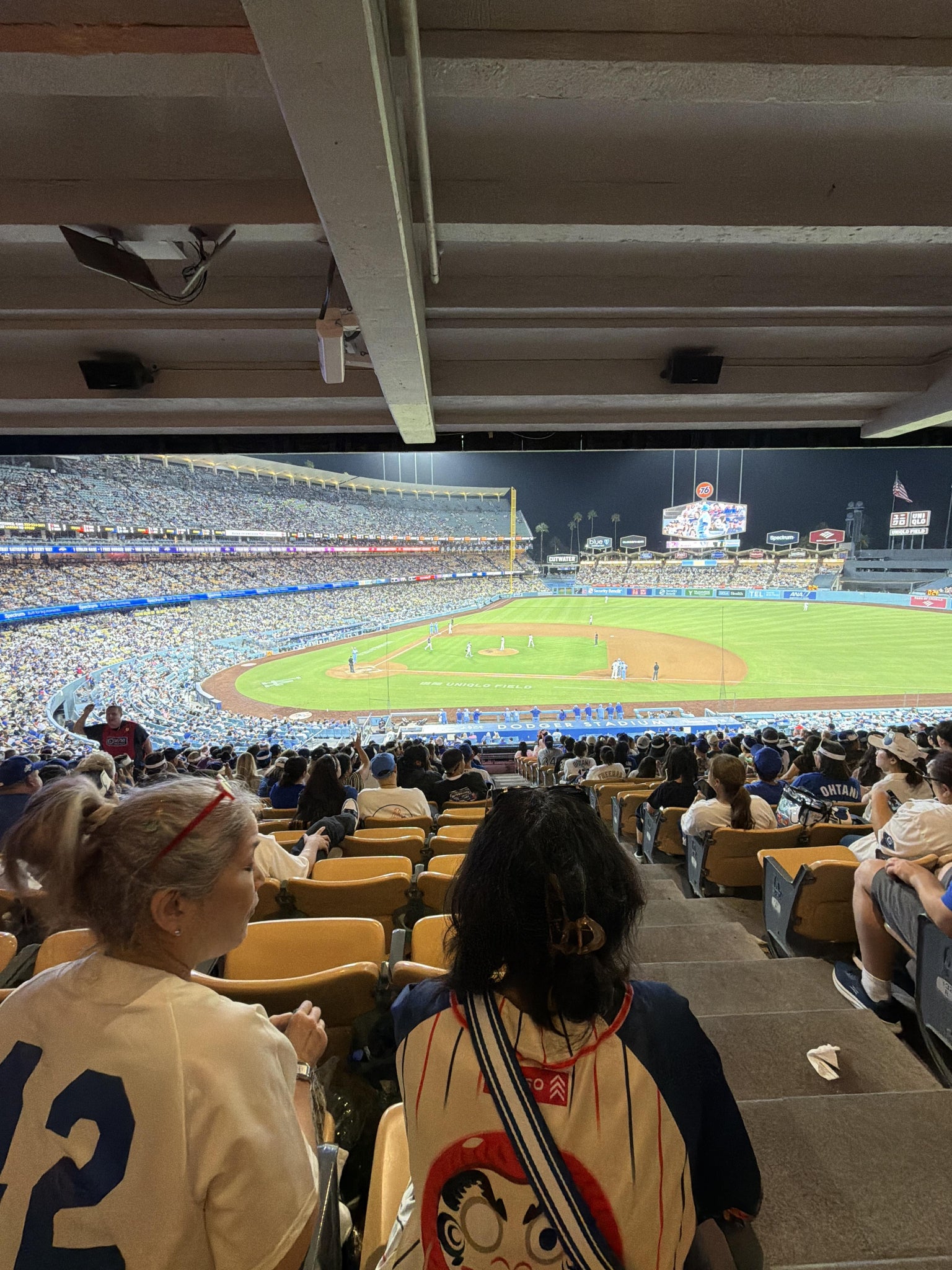 Real Fan View taken from Section 130 LG at UNIQLO Field at Dodger Stadium by Jose J
