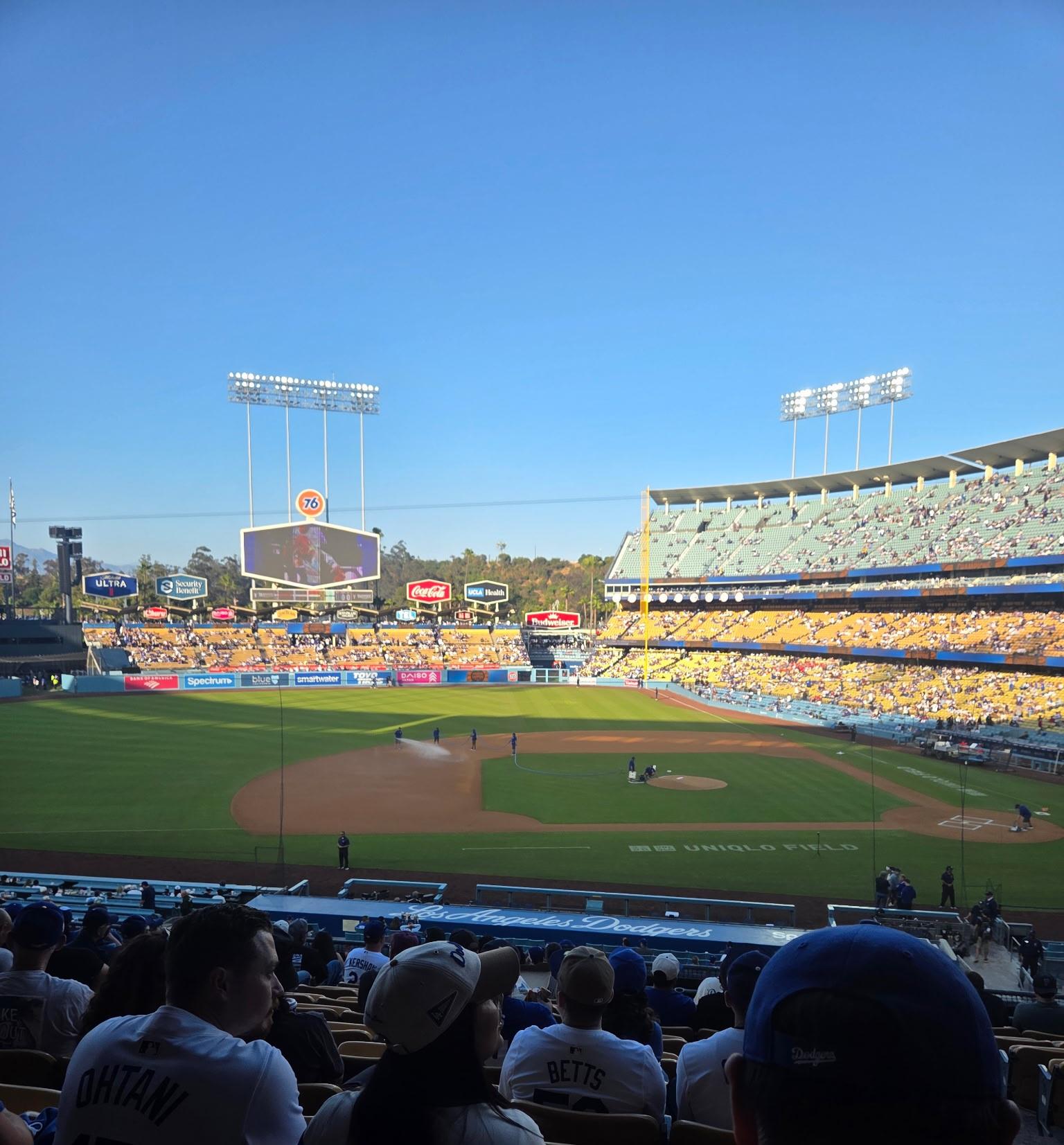 Real Fan View taken from Section 131 LG at UNIQLO Field at Dodger Stadium by Lindsey N