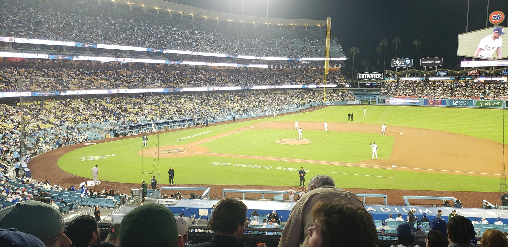 Real Fan View taken from Section 132 LG at UNIQLO Field at Dodger Stadium by Amanda R