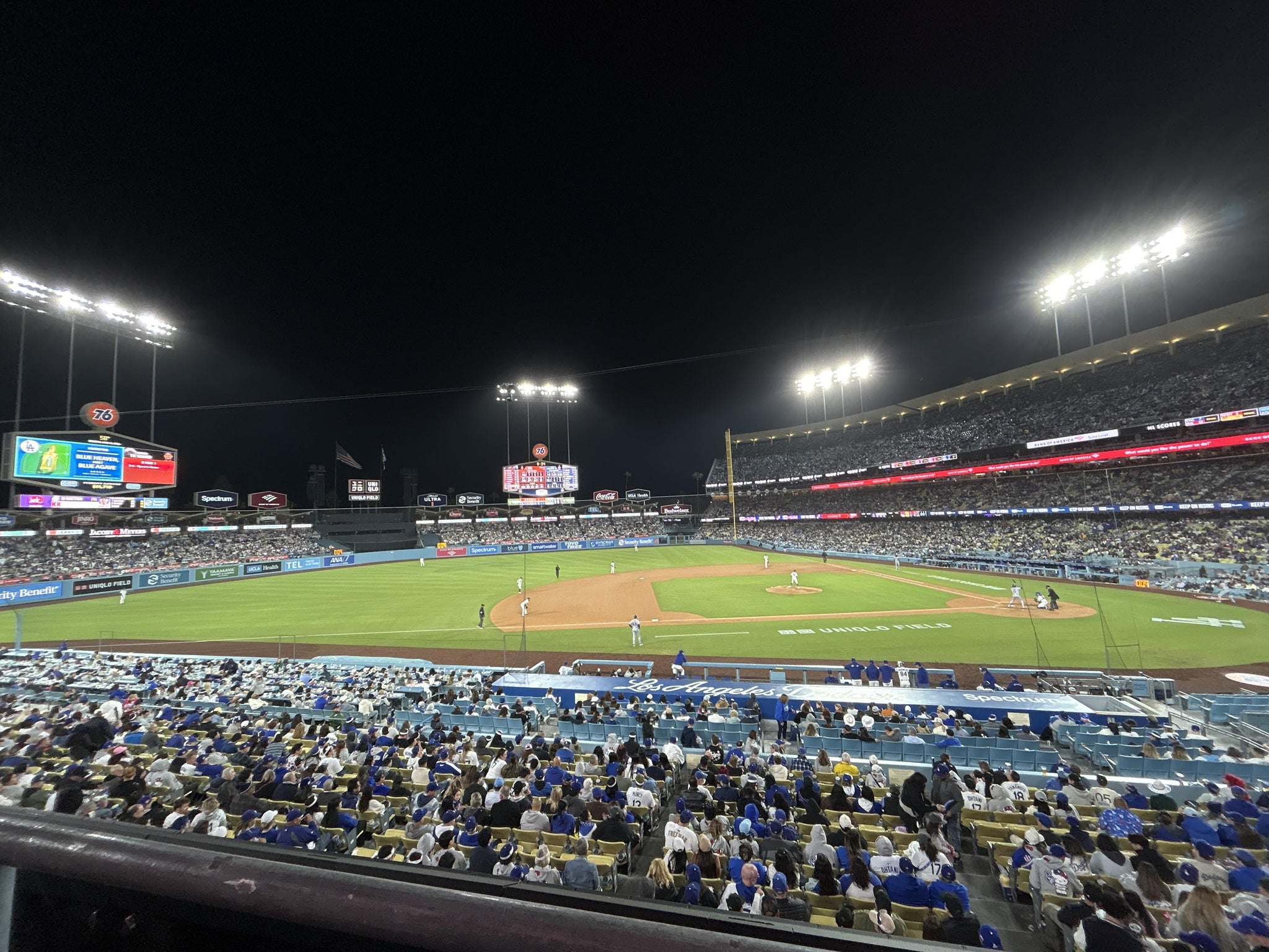 Real Fan View taken from Section 133 LG at UNIQLO Field at Dodger Stadium by Lillian R