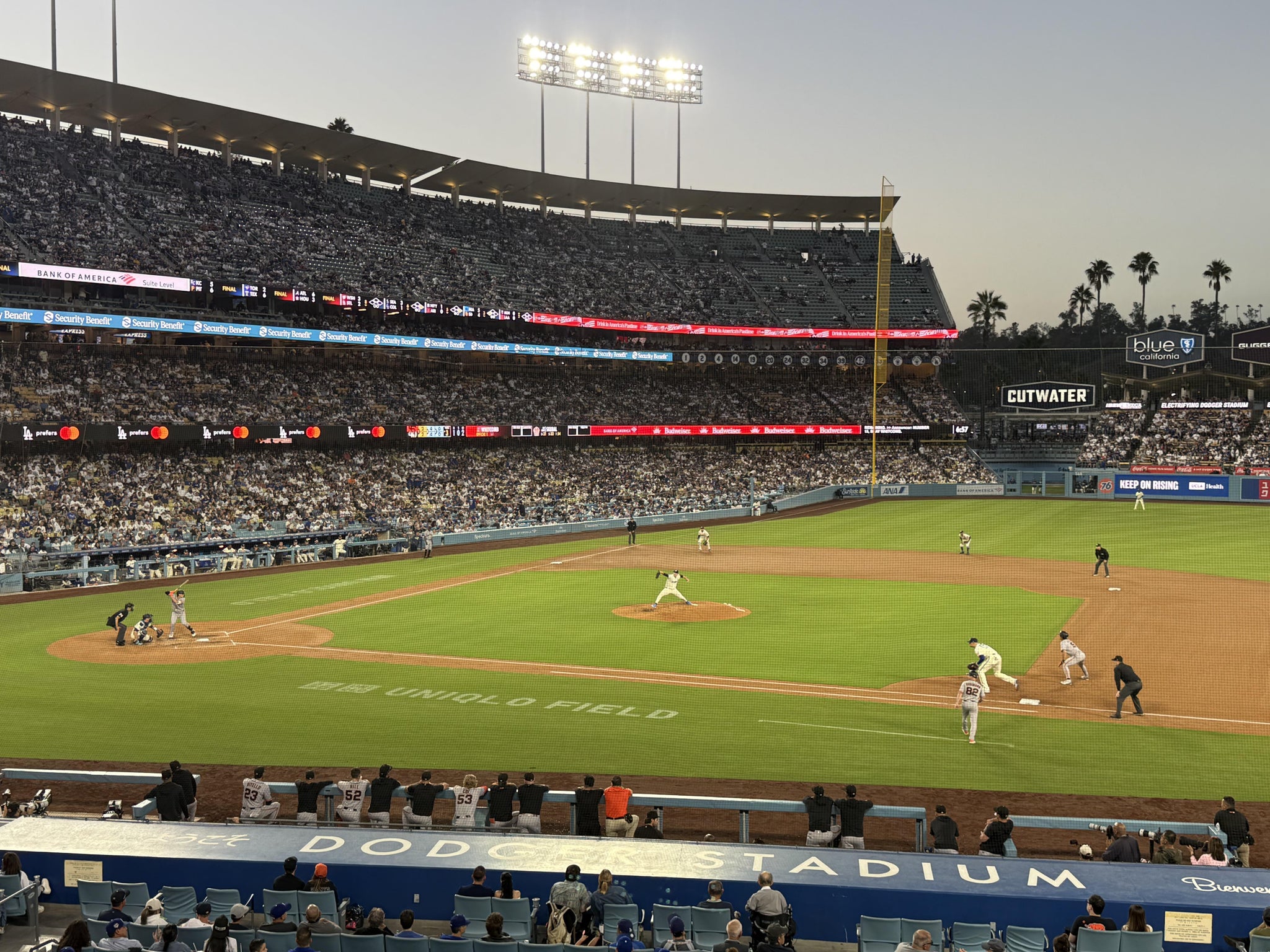 Real Fan View taken from Section 134 LG at UNIQLO Field at Dodger Stadium by Eric M