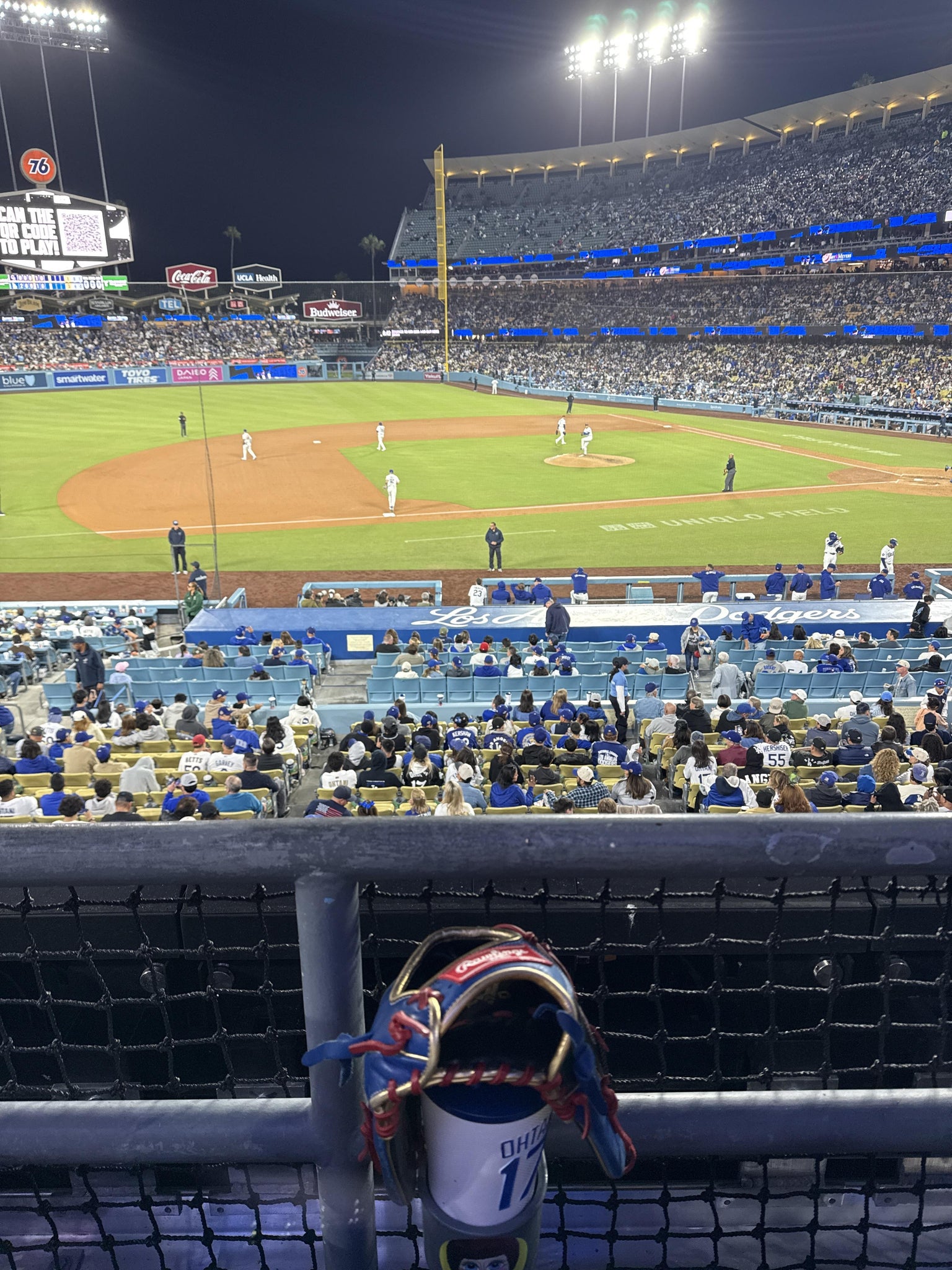 Real Fan View taken from Section 135 LG at UNIQLO Field at Dodger Stadium by Kazumasa O