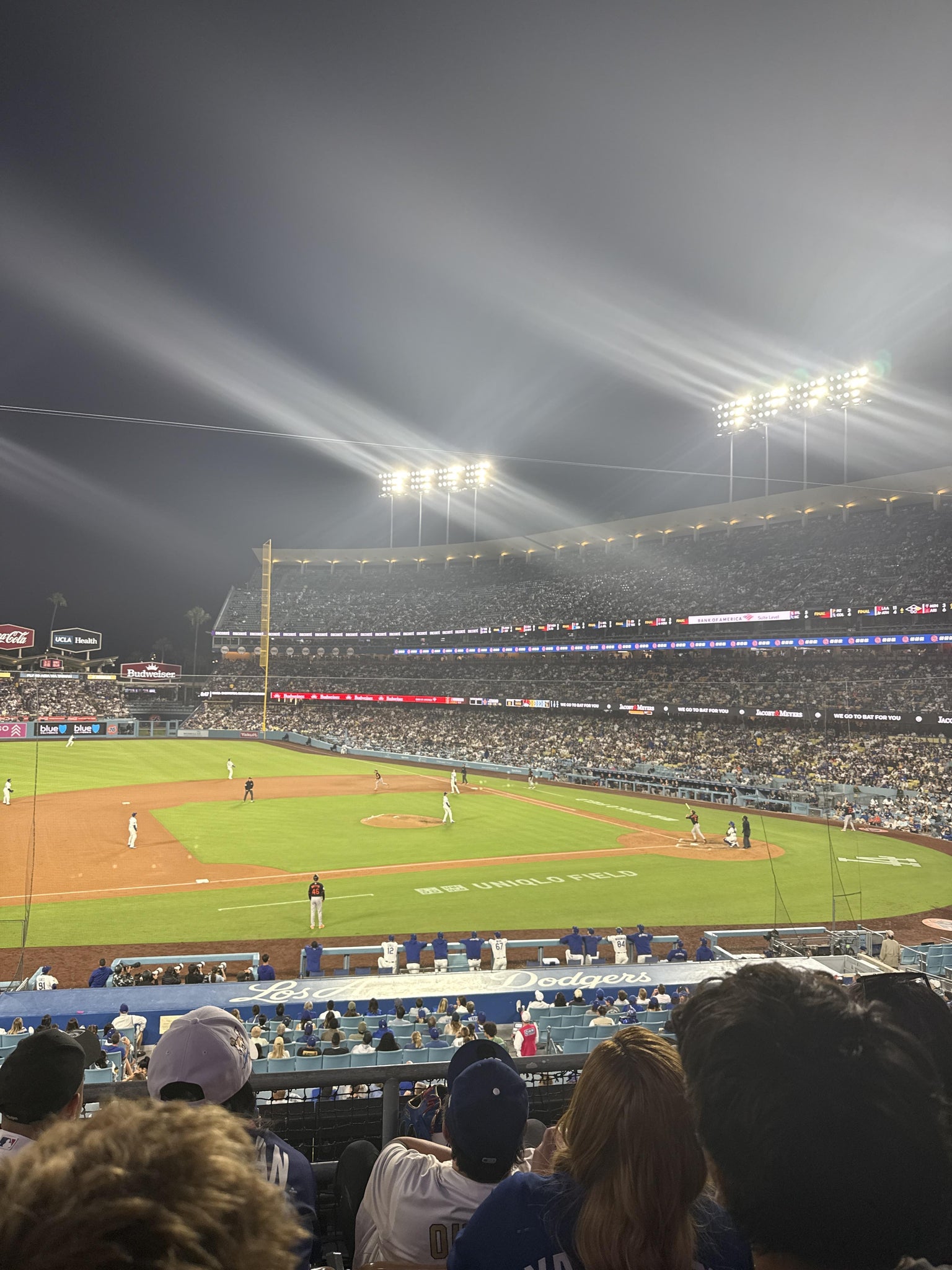 Real Fan View taken from Section 135 LG at UNIQLO Field at Dodger Stadium by Madison R