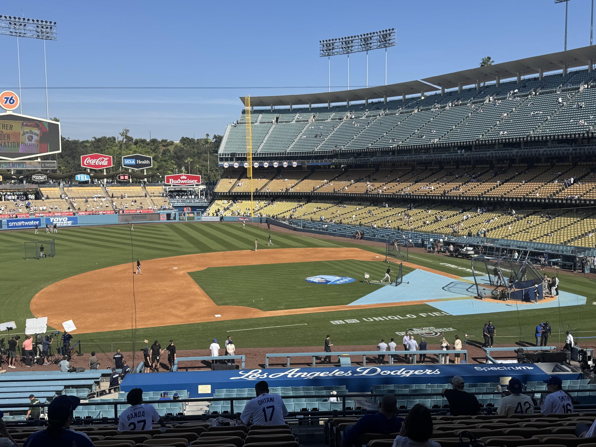 Real Fan View taken from Section 135 LG at UNIQLO Field at Dodger Stadium by Emilio S