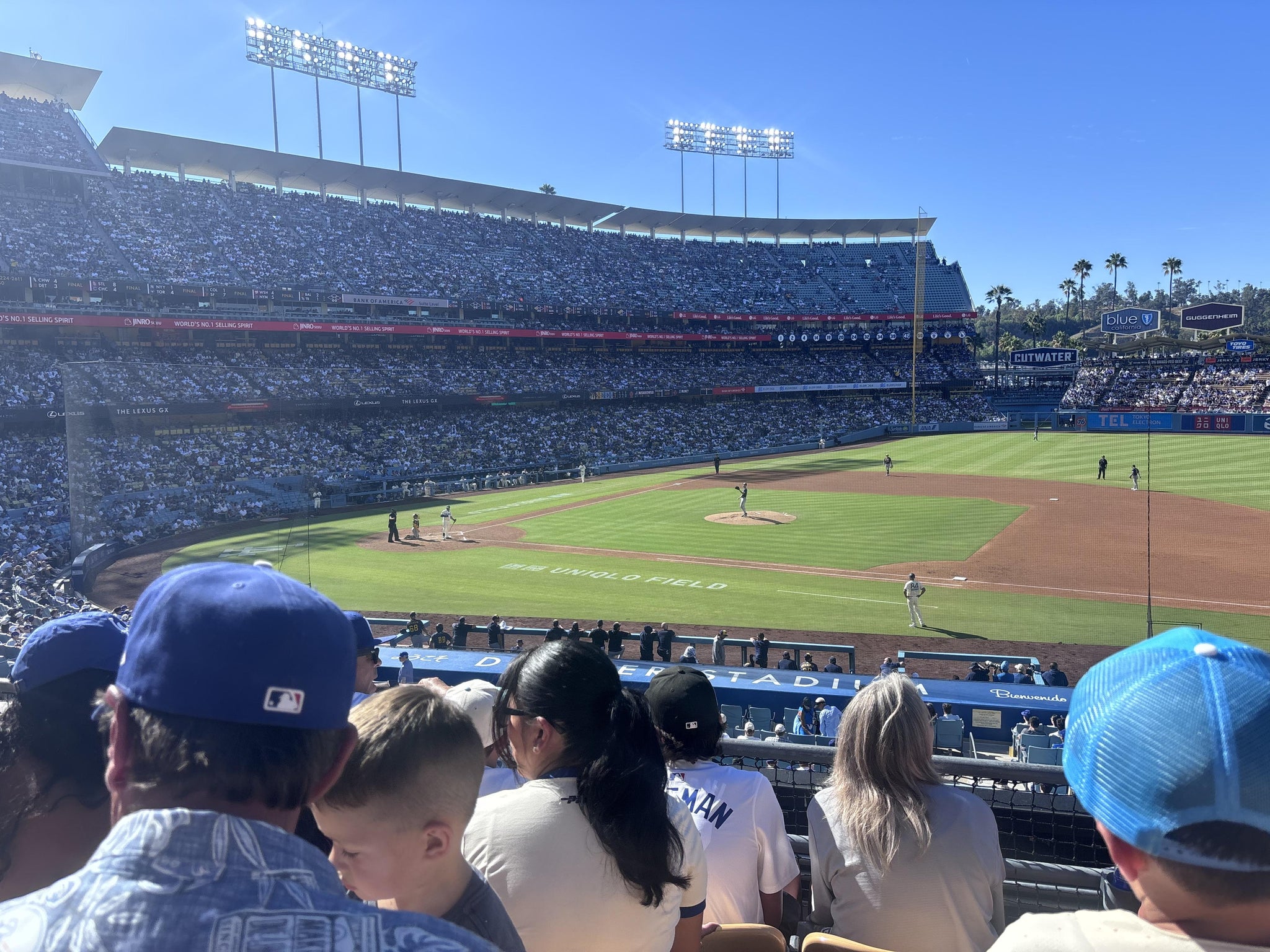 Real Fan View taken from Section 136 LG at UNIQLO Field at Dodger Stadium by Deborah O