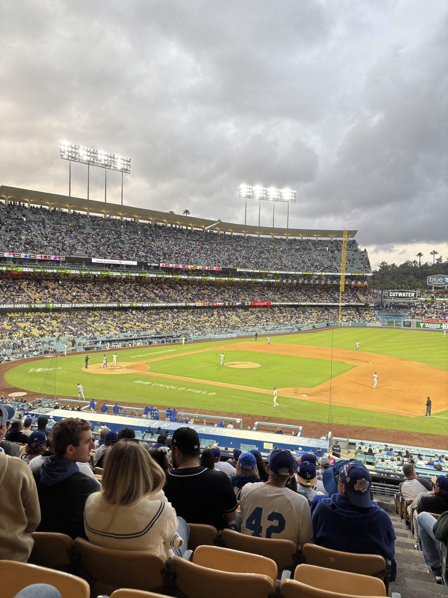 Real Fan View taken from Section 138 LG at UNIQLO Field at Dodger Stadium by Alicia O