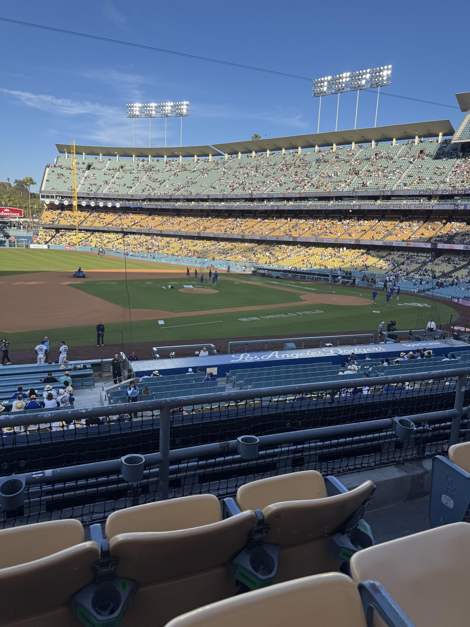 Real Fan View taken from Section 139 LG at UNIQLO Field at Dodger Stadium by George O