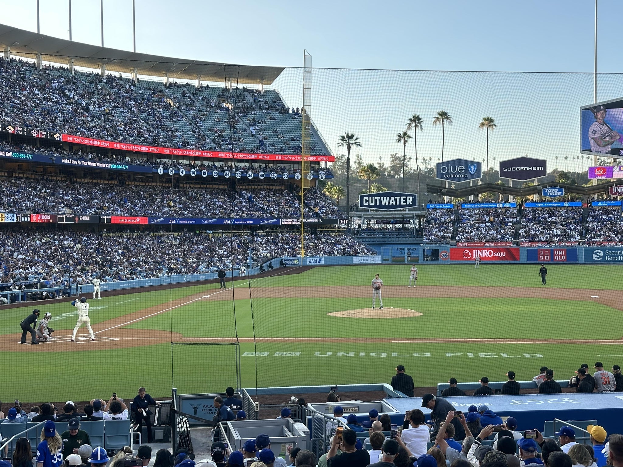 Real Fan View taken from Section 14 FD at UNIQLO Field at Dodger Stadium by Paul H