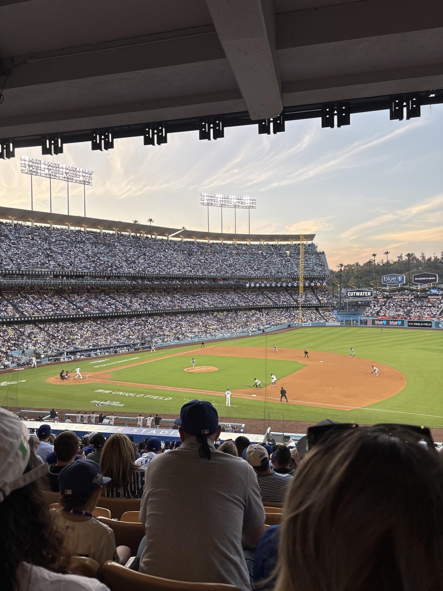 Real Fan View taken from Section 140 LG at UNIQLO Field at Dodger Stadium by Alicia O