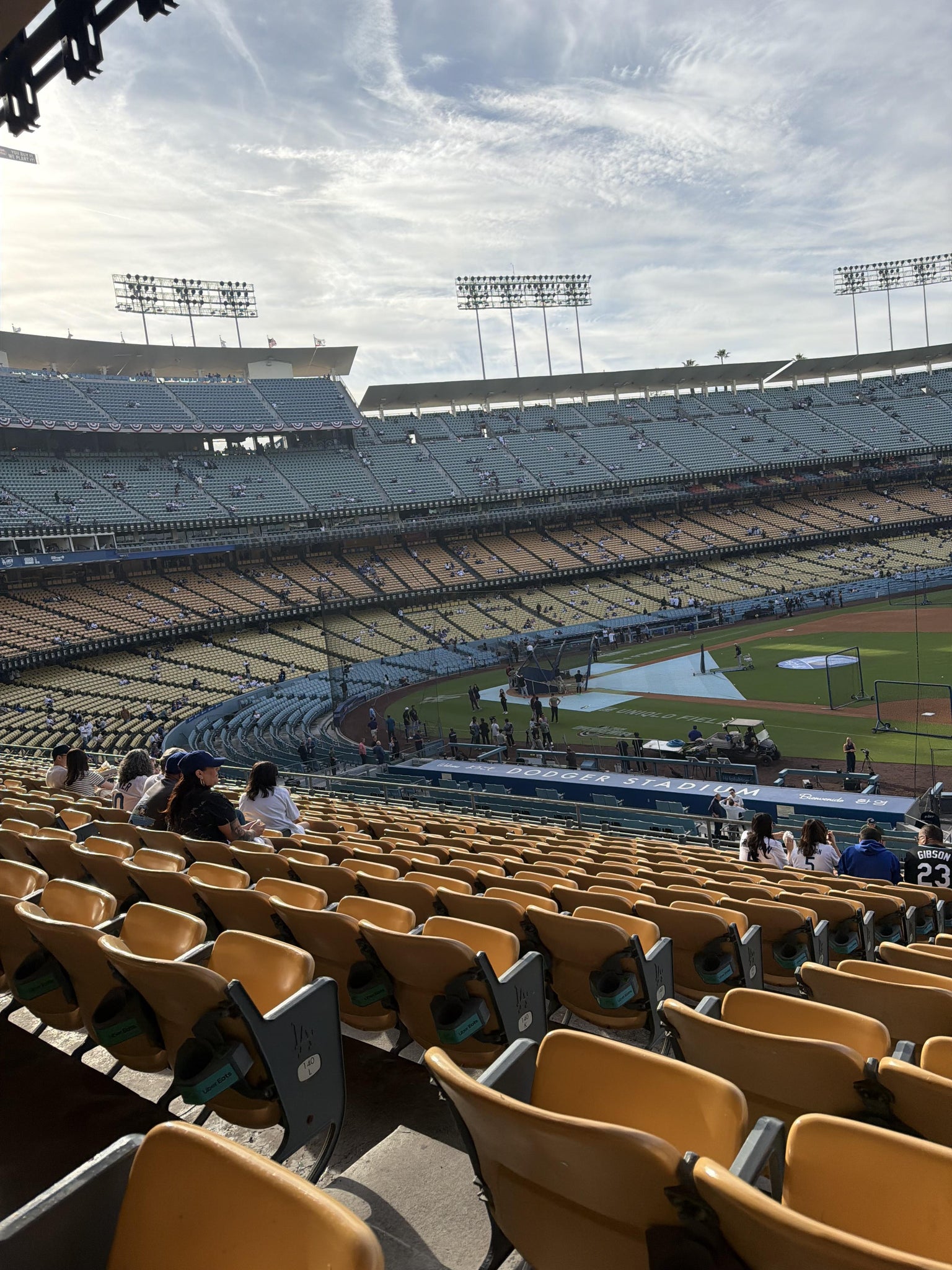 Real Fan View taken from Section 142 LG at UNIQLO Field at Dodger Stadium by Deyber G
