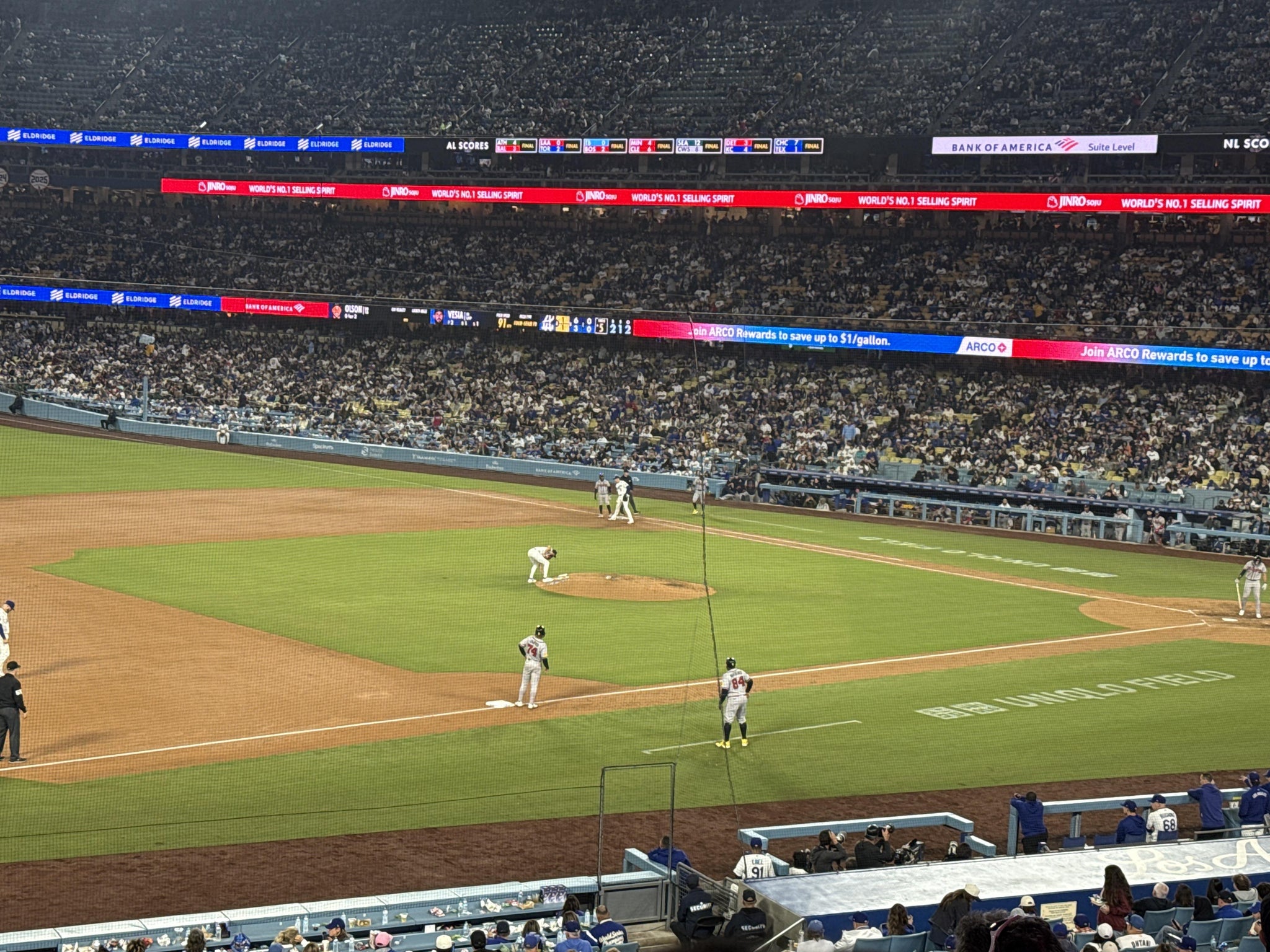 Real Fan View taken from Section 143 LG at UNIQLO Field at Dodger Stadium by Nathan J