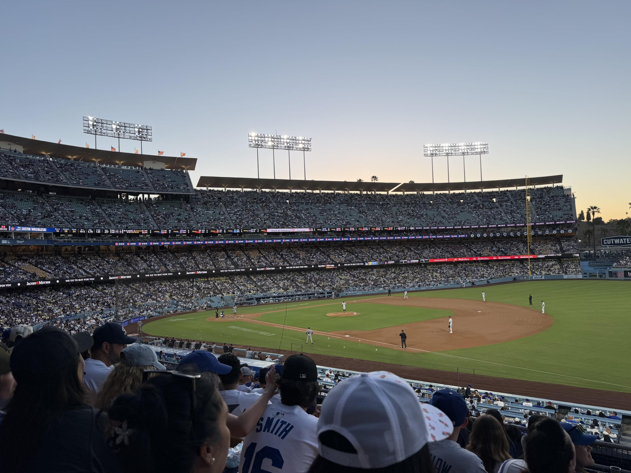 Real Fan View taken from Section 148 LG at UNIQLO Field at Dodger Stadium by David E