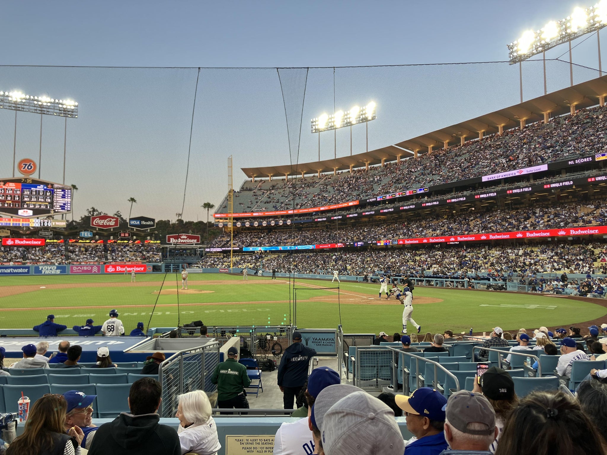 Real Fan View taken from Section 15 FD at UNIQLO Field at Dodger Stadium by J C