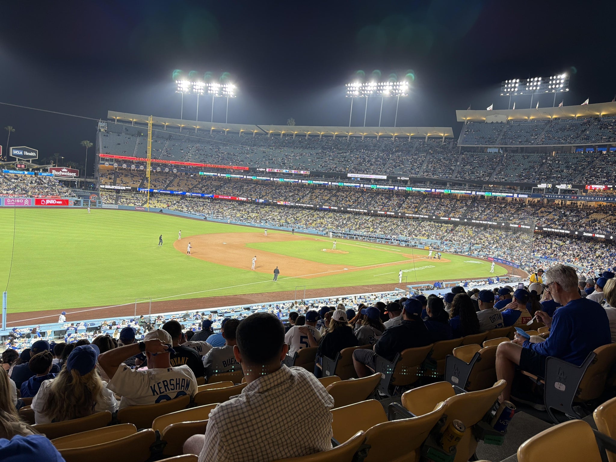 Real Fan View taken from Section 153 LG at UNIQLO Field at Dodger Stadium by Andres C